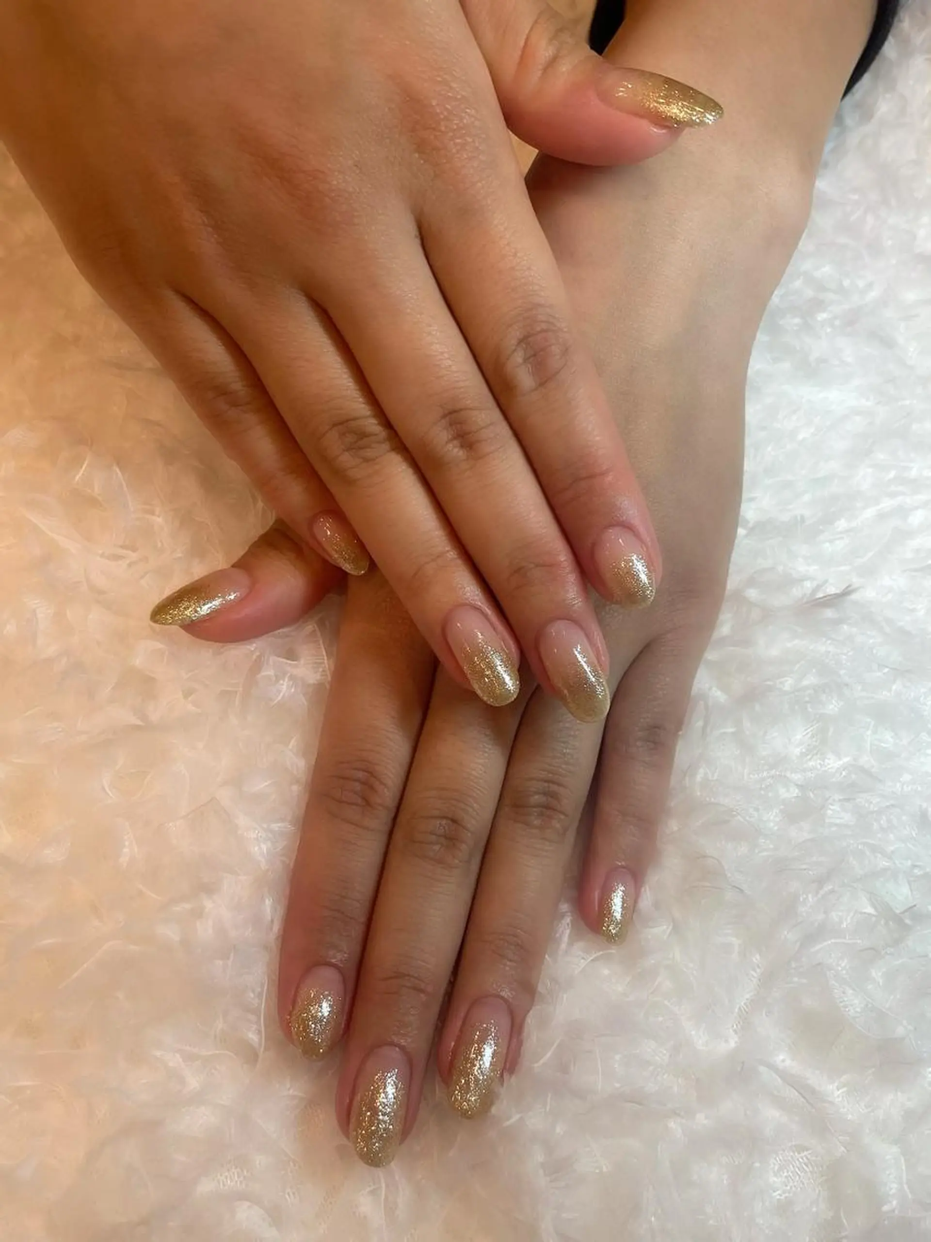 ネイル グラデーション ラメ(グリッター) ラメグラデーション ささき れいなのネイルデザイン