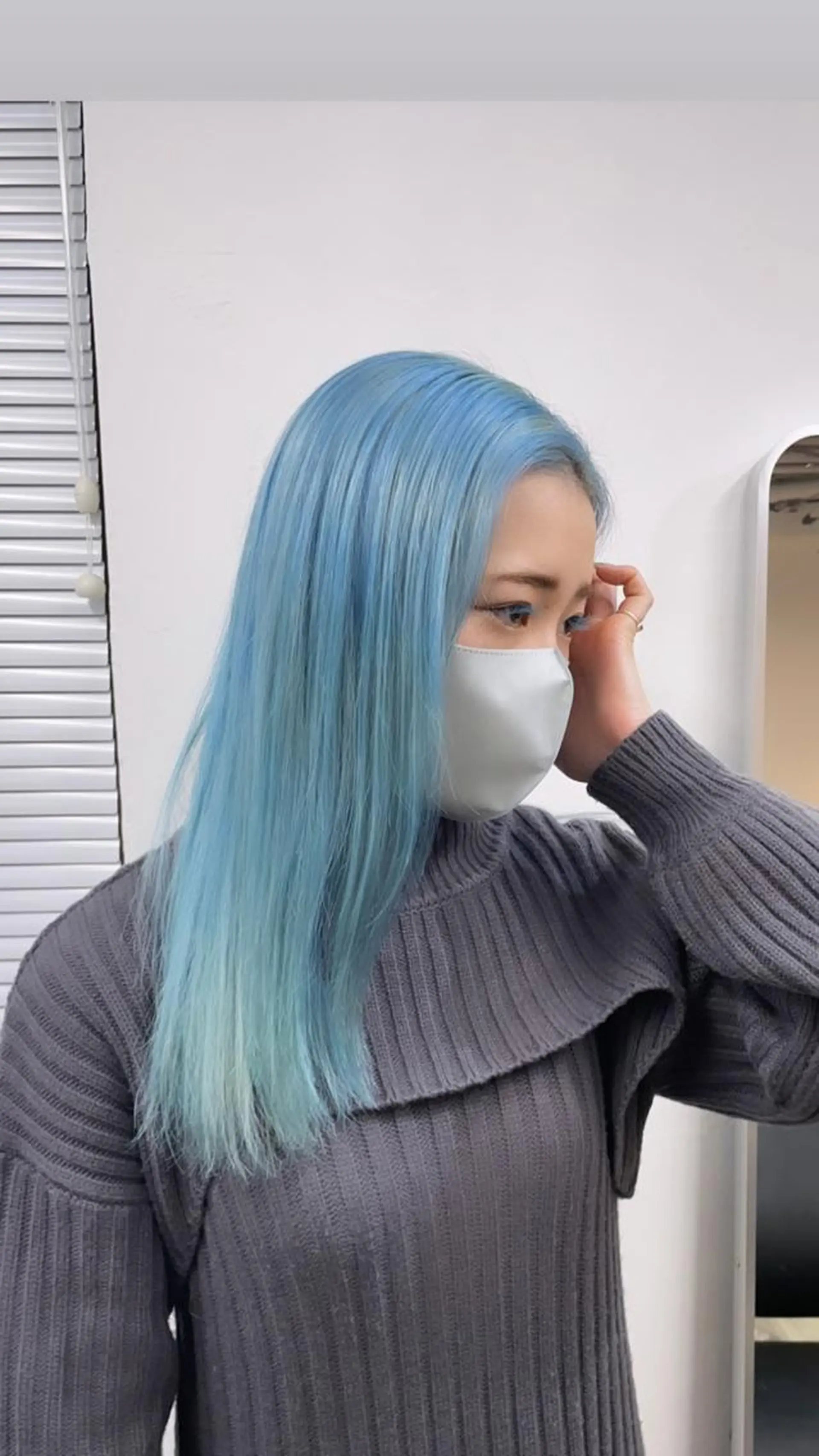 ロング カラー ブルーカラー ヘアカラー トリートメント 🔷ダブルカラーハイ トーン🔷櫻井走のヘアスタイル