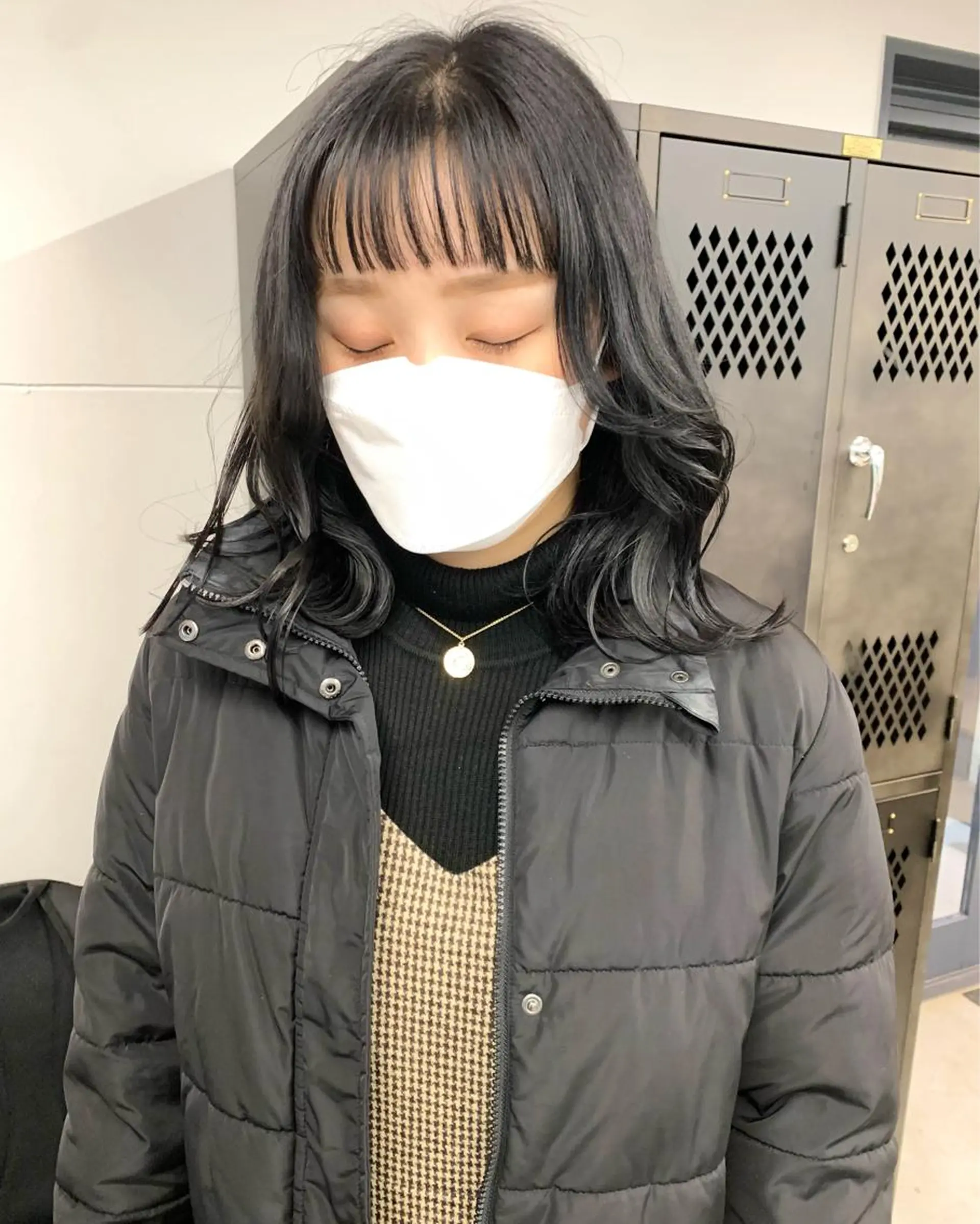 ミディアム カラー くびれヘア オン眉 カット ヘアカラー 樫原裕二/レイヤー カット/透明感カラーのヘアスタイル