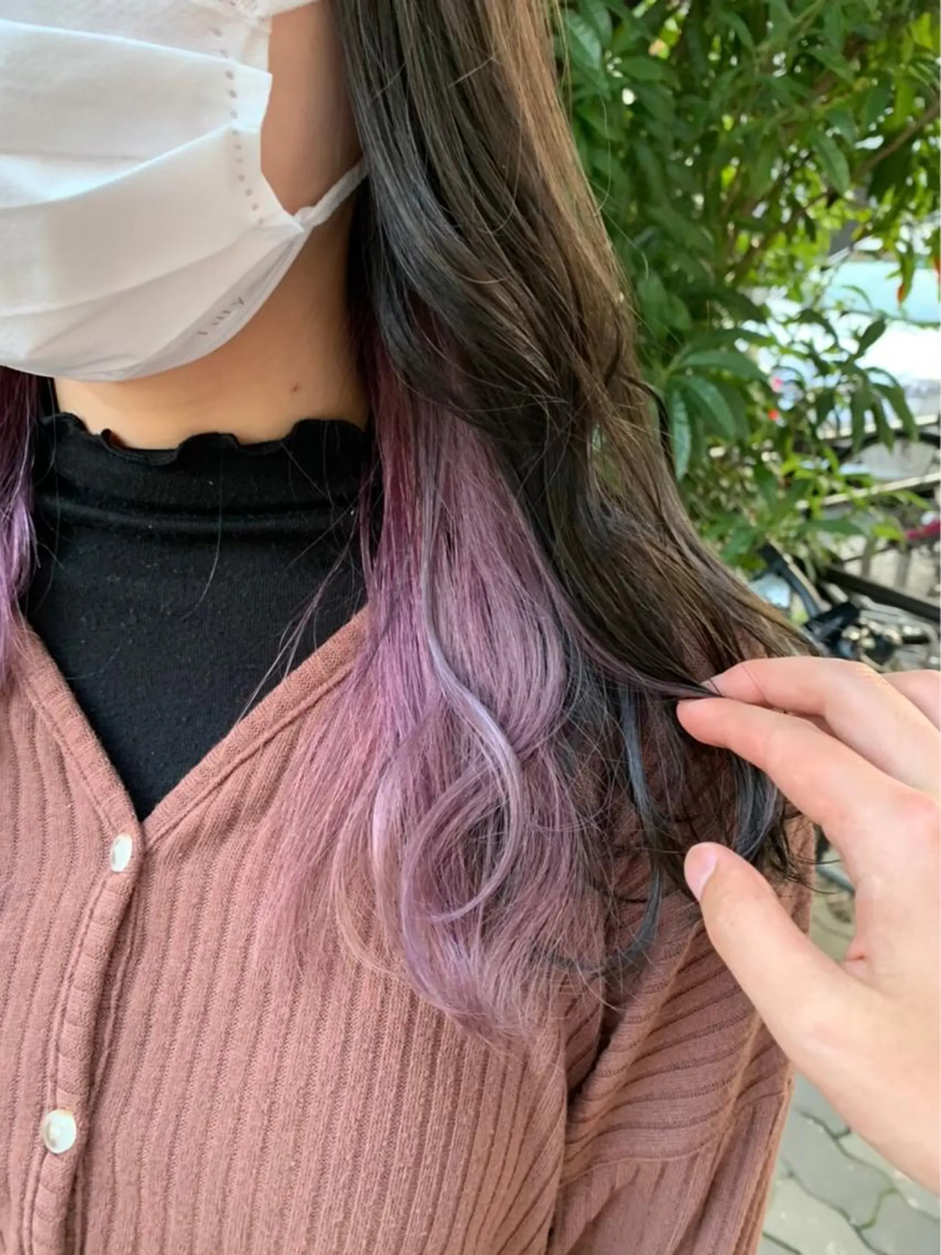 ミディアム カラー ヘアアレンジ インナーカラー 髪質改善/ ツヤ髪カラー/高井のヘアスタイル