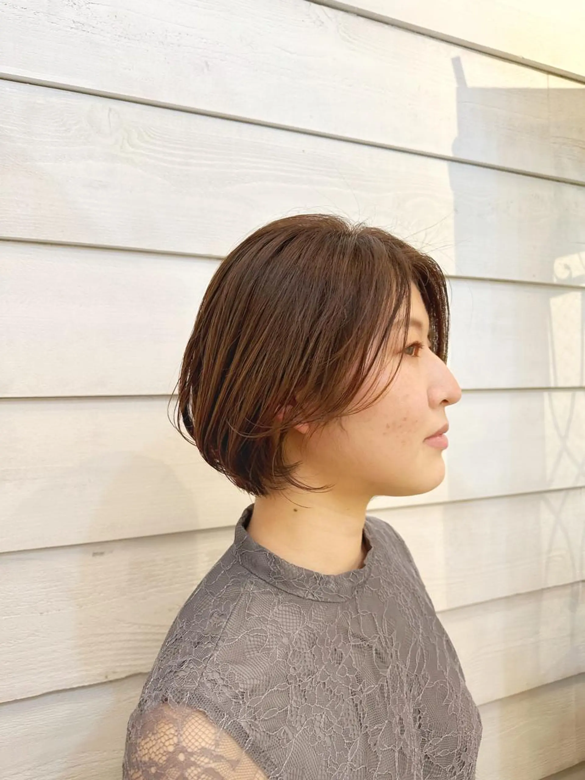 ショート カラー ショートボブ ハンサムショート ブリーチ ブリーチなしカラー ボブ 👑銀座ショート/ 絶壁補正/金子涼👑のヘアスタイル