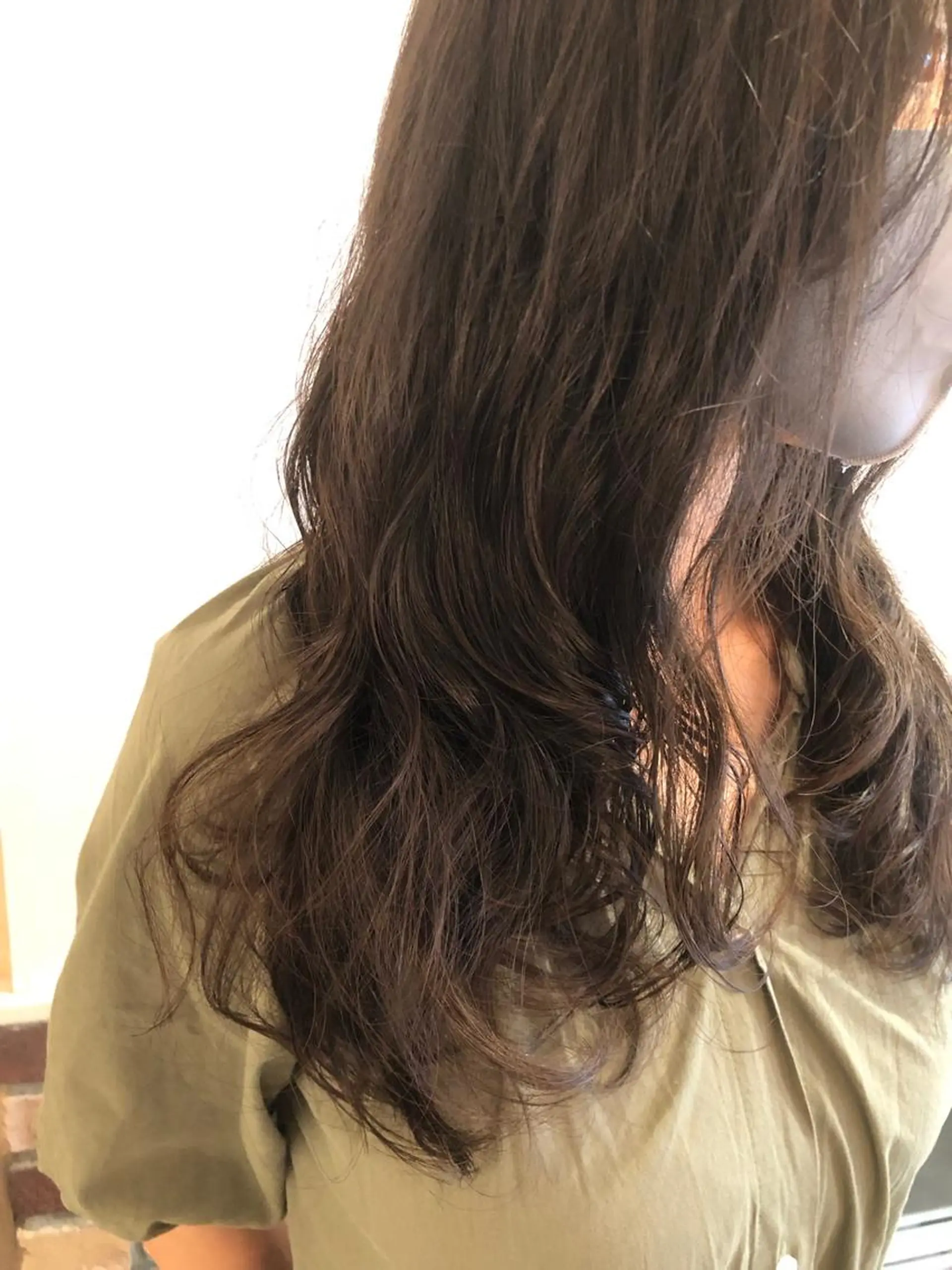 ロング パーマ ロング 縮毛矯正/酸性 おかにわみりのヘアスタイル