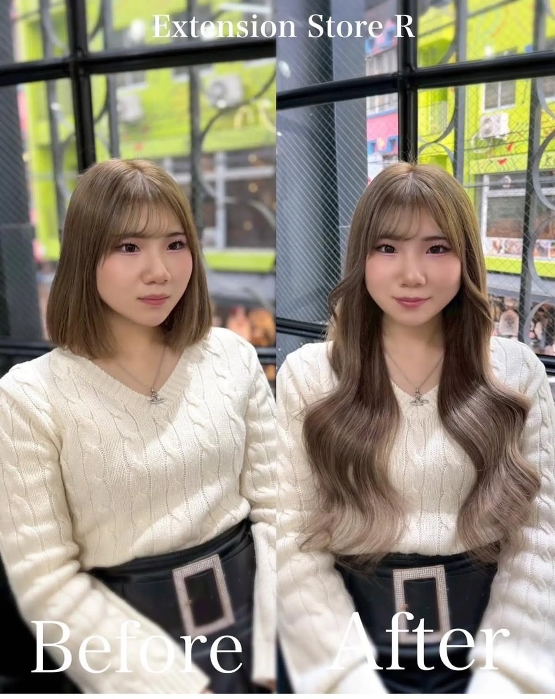 ロング エクステ レイヤーカット eye エクステ専門店Rのヘアスタイル