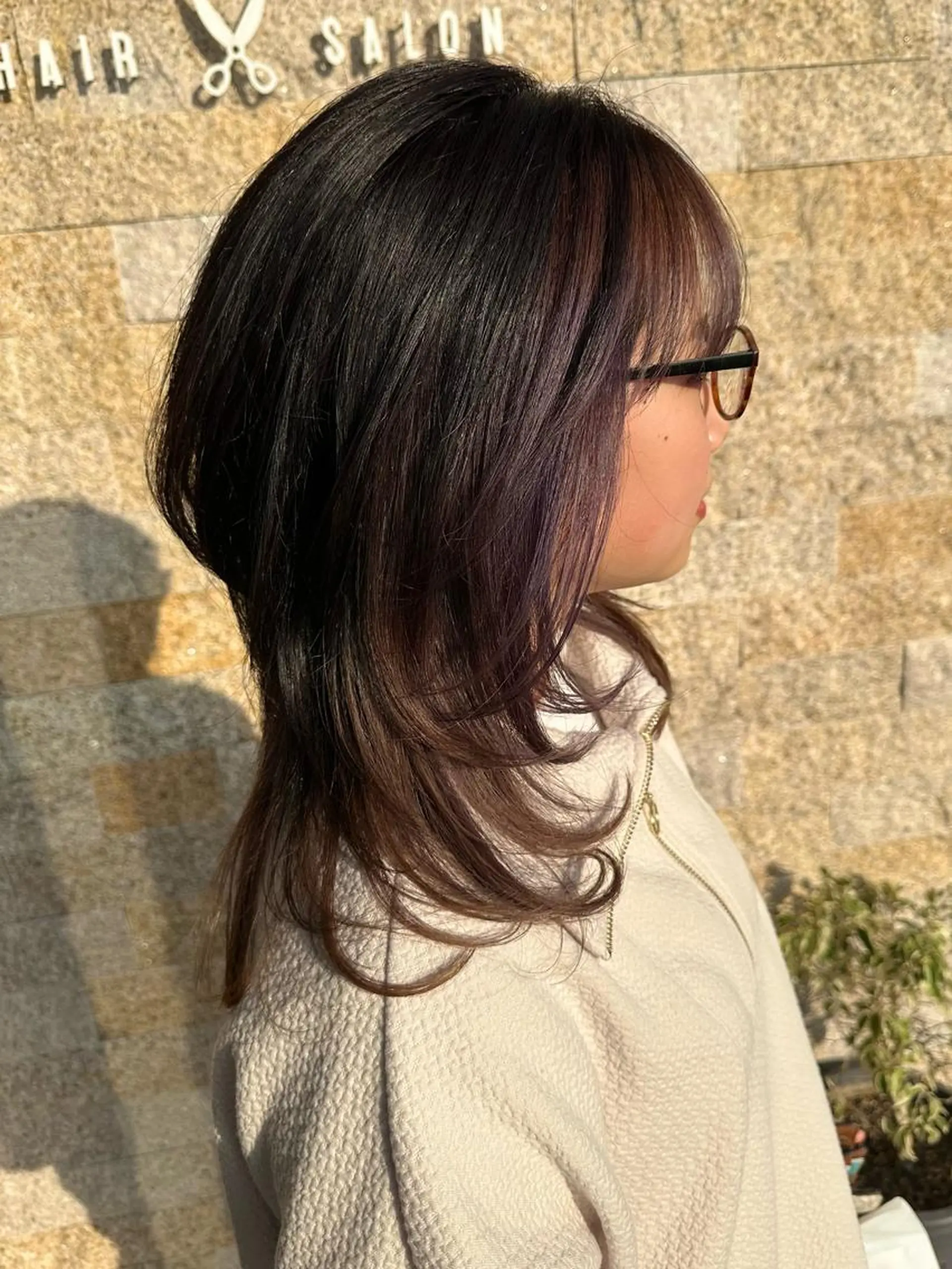 セミロング カラー ヘアカラー トリートメント recipe 黒木 彩那のヘアスタイル
