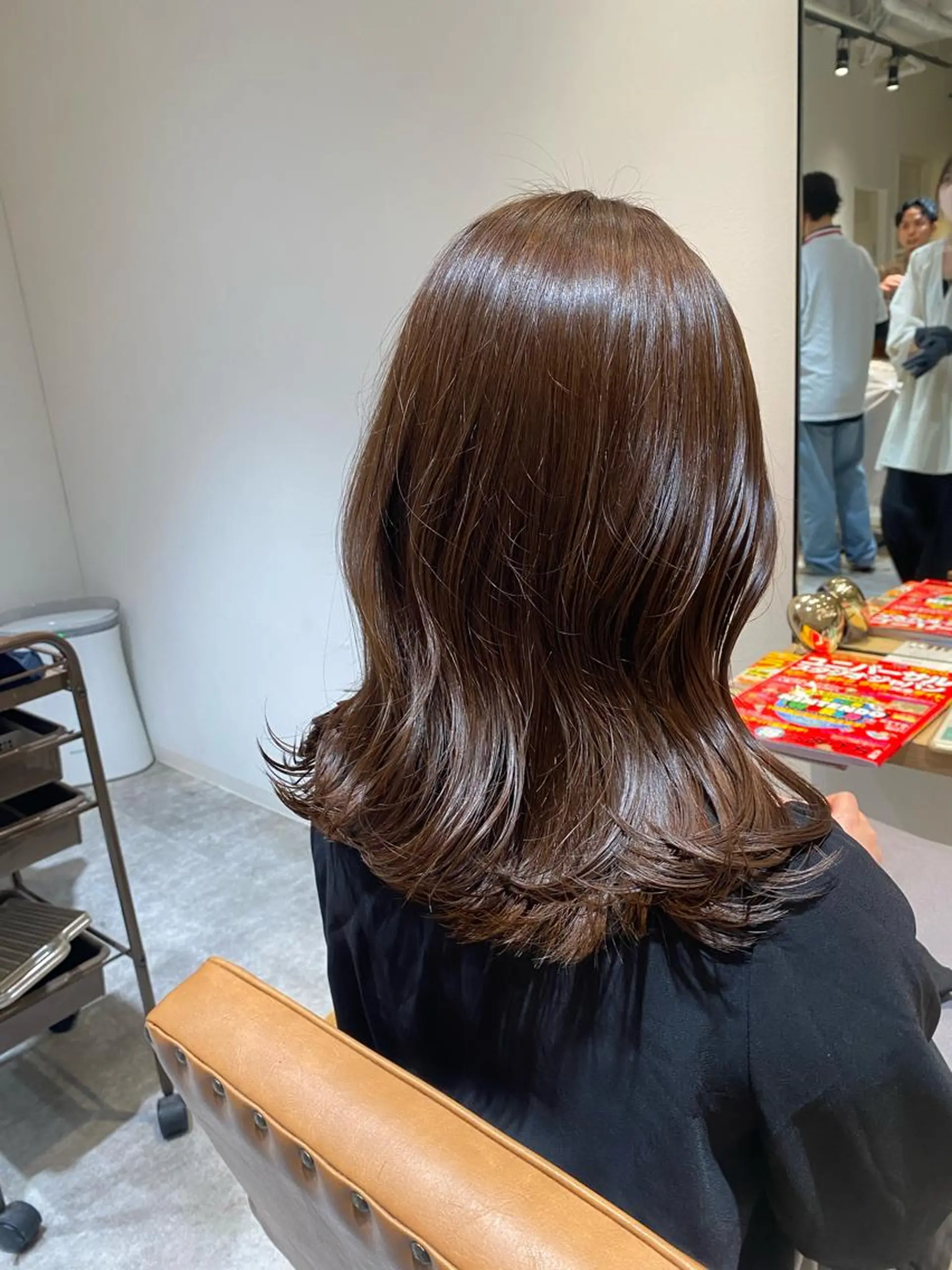 セミロング カラー ベージュカラー ヘアカラー オスズ 🎀´-のヘアスタイル