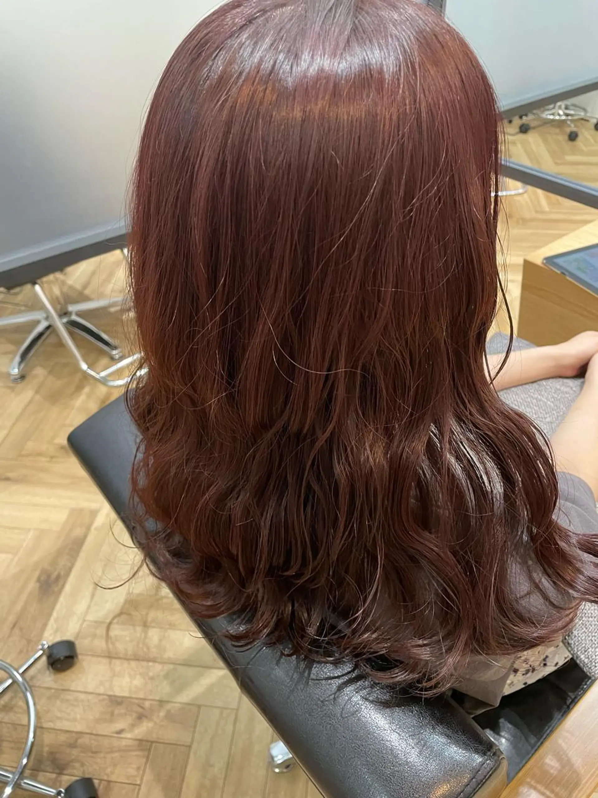 セミロング カット ヘアカラー トリートメント Zina 札幌 harukaのヘアスタイル