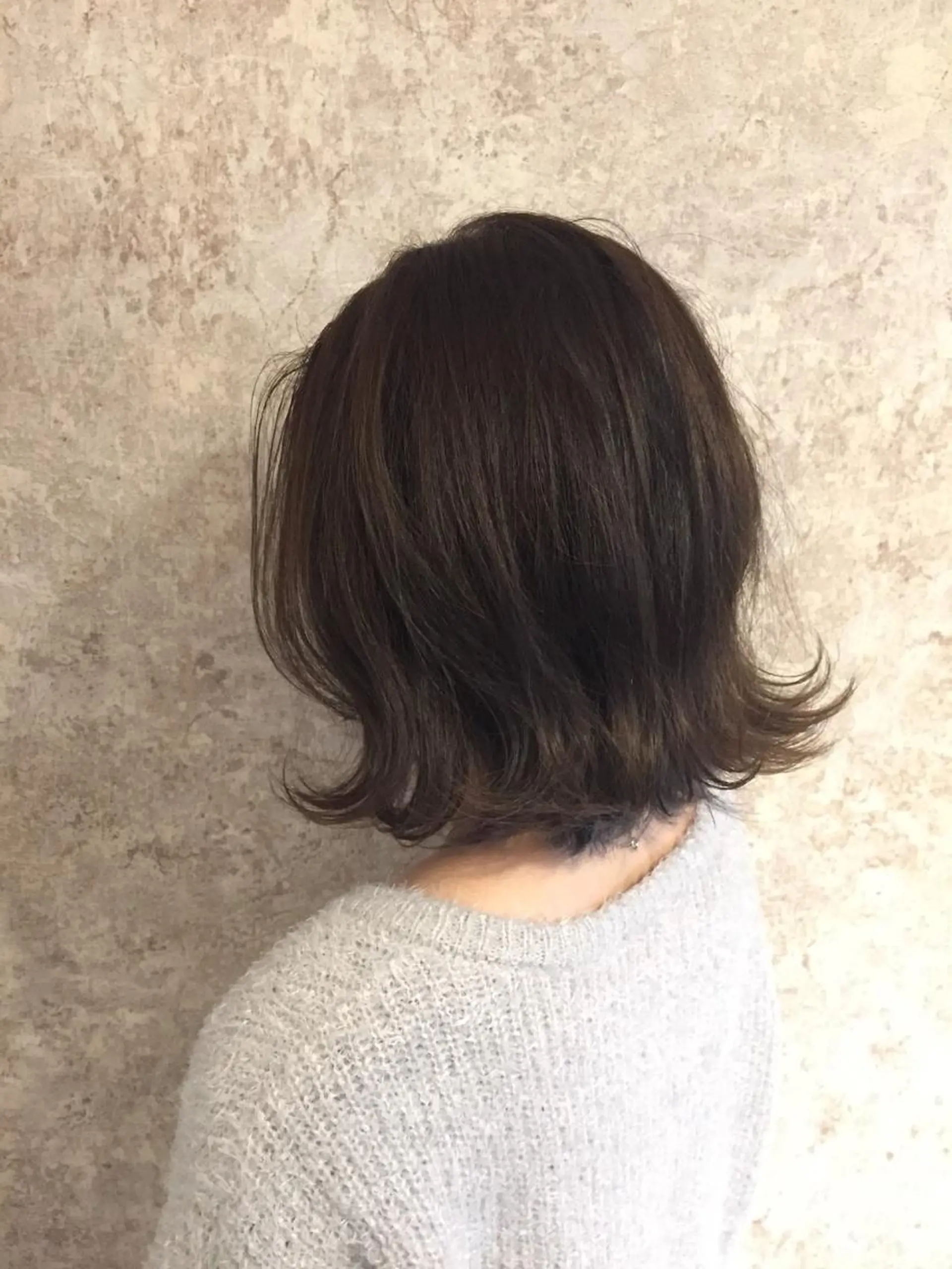 ミディアム カラー パーマ 小顔カット✨ 透明感カラー/村上のヘアスタイル