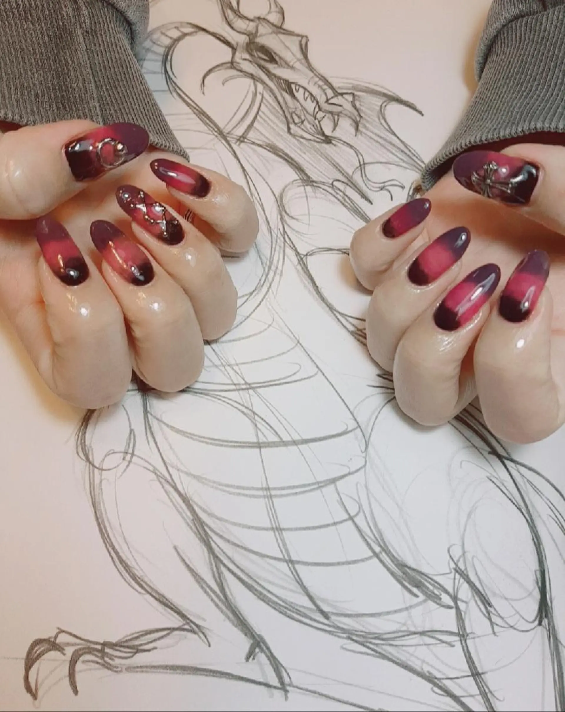 ネイル グラデーション owlnail /持込みデザイン専門のネイルデザイン