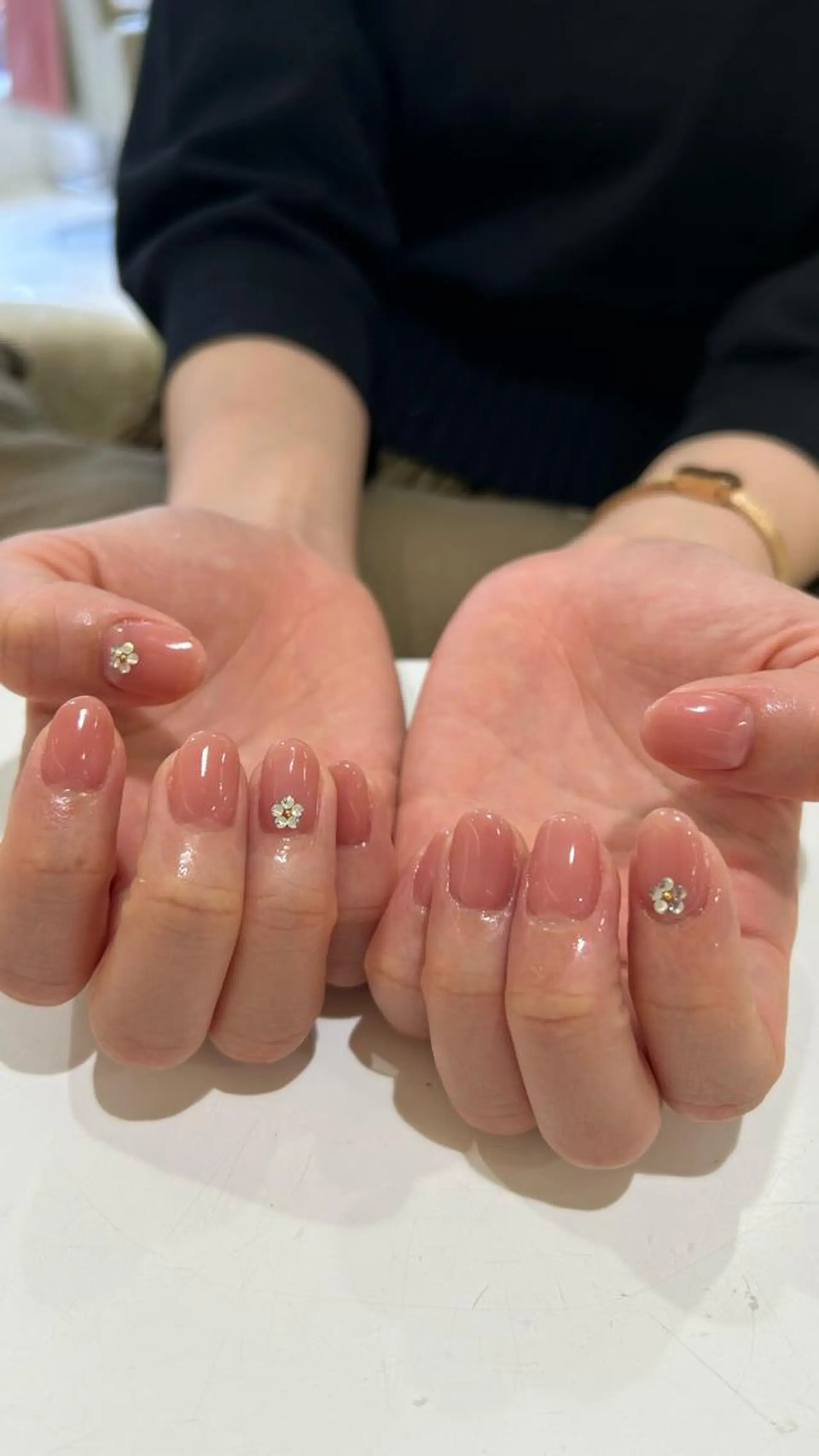 ネイル ストーンネイル ハンドネイル 野島 千夏のネイルデザイン