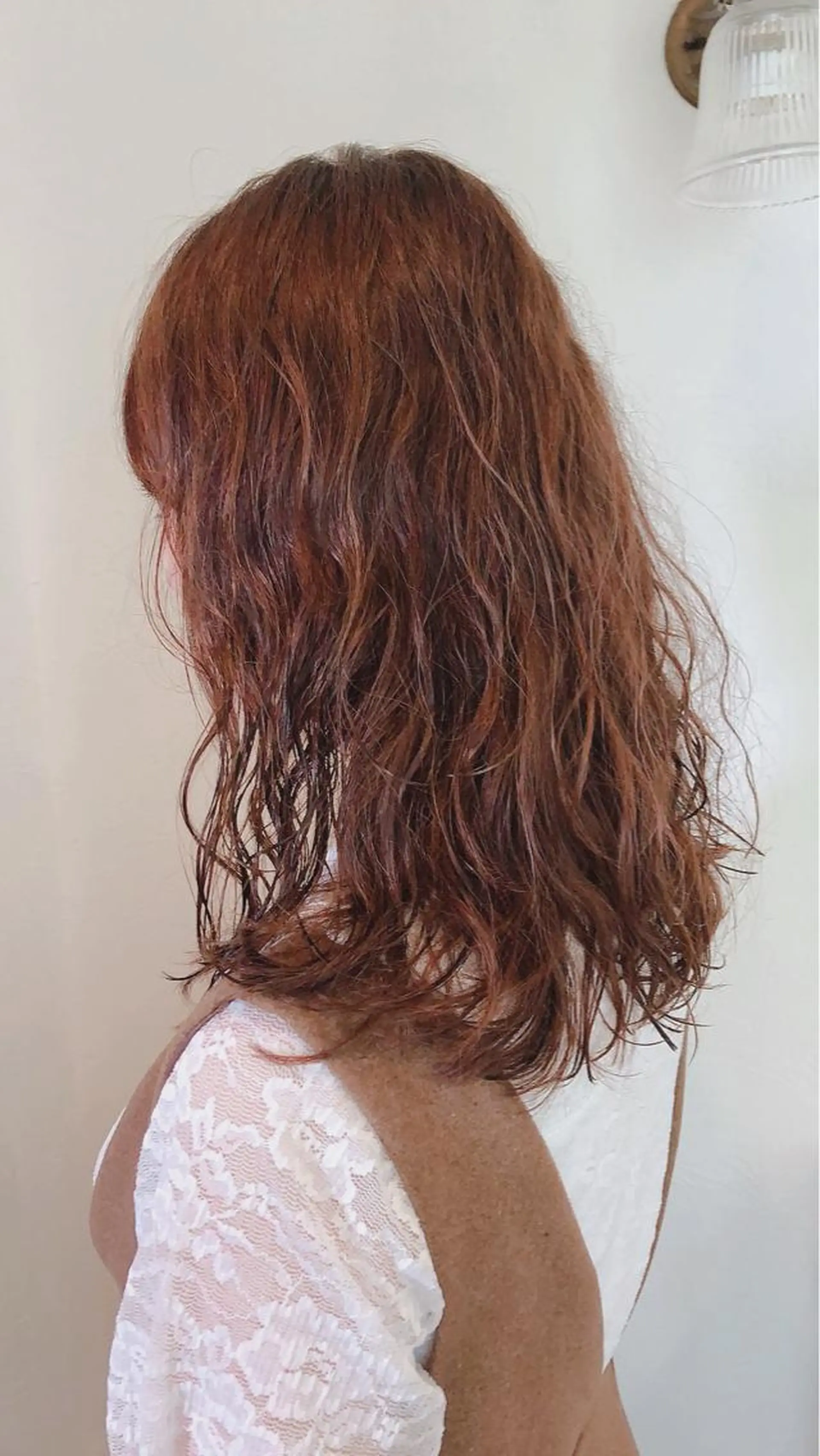 セミロング かわい りなのヘアスタイル