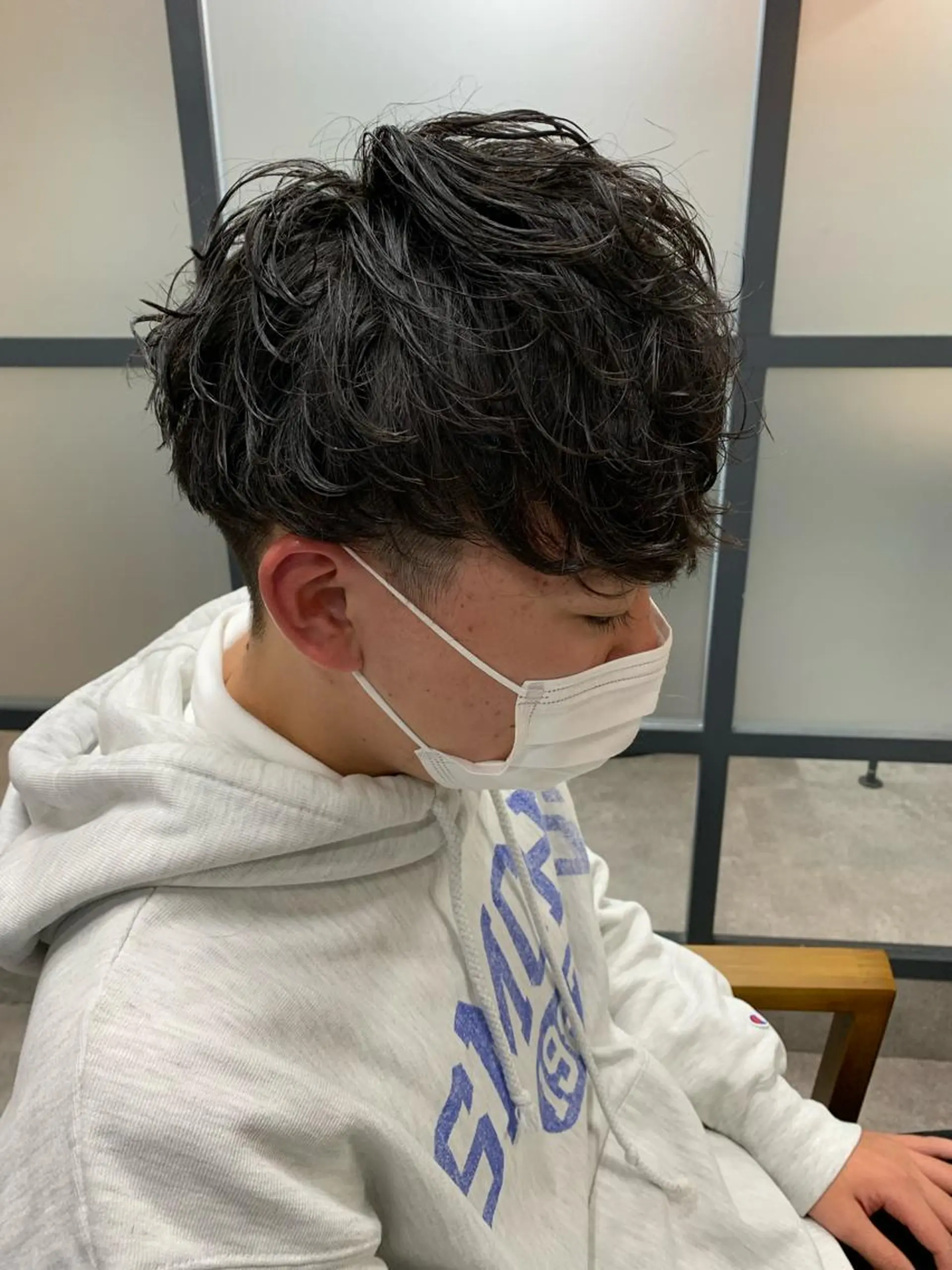 ショート メンズ カット パーマ 【S.BROOM】 店長　西川徹のヘアスタイル