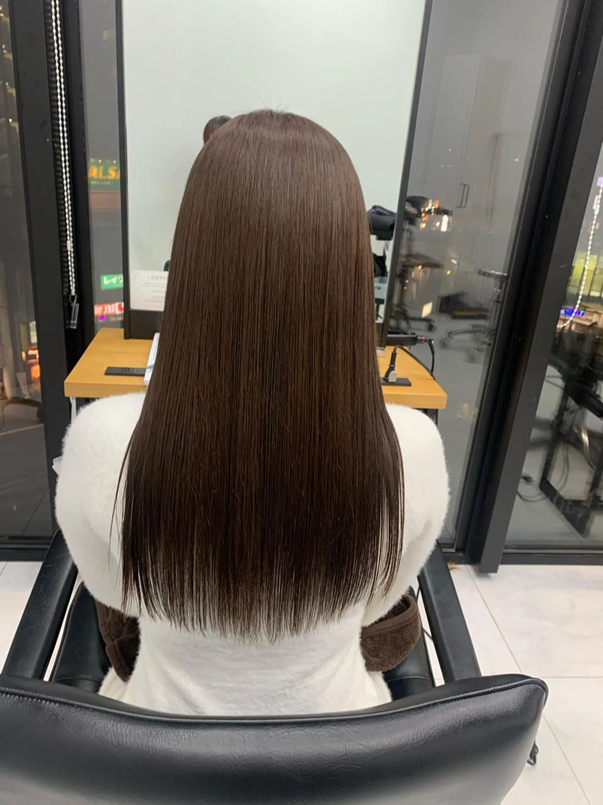 ロング カラー 縮毛矯正 トリートメント 🌷ラベンダーピンク 顔まわり🌷ねいろのヘアスタイル