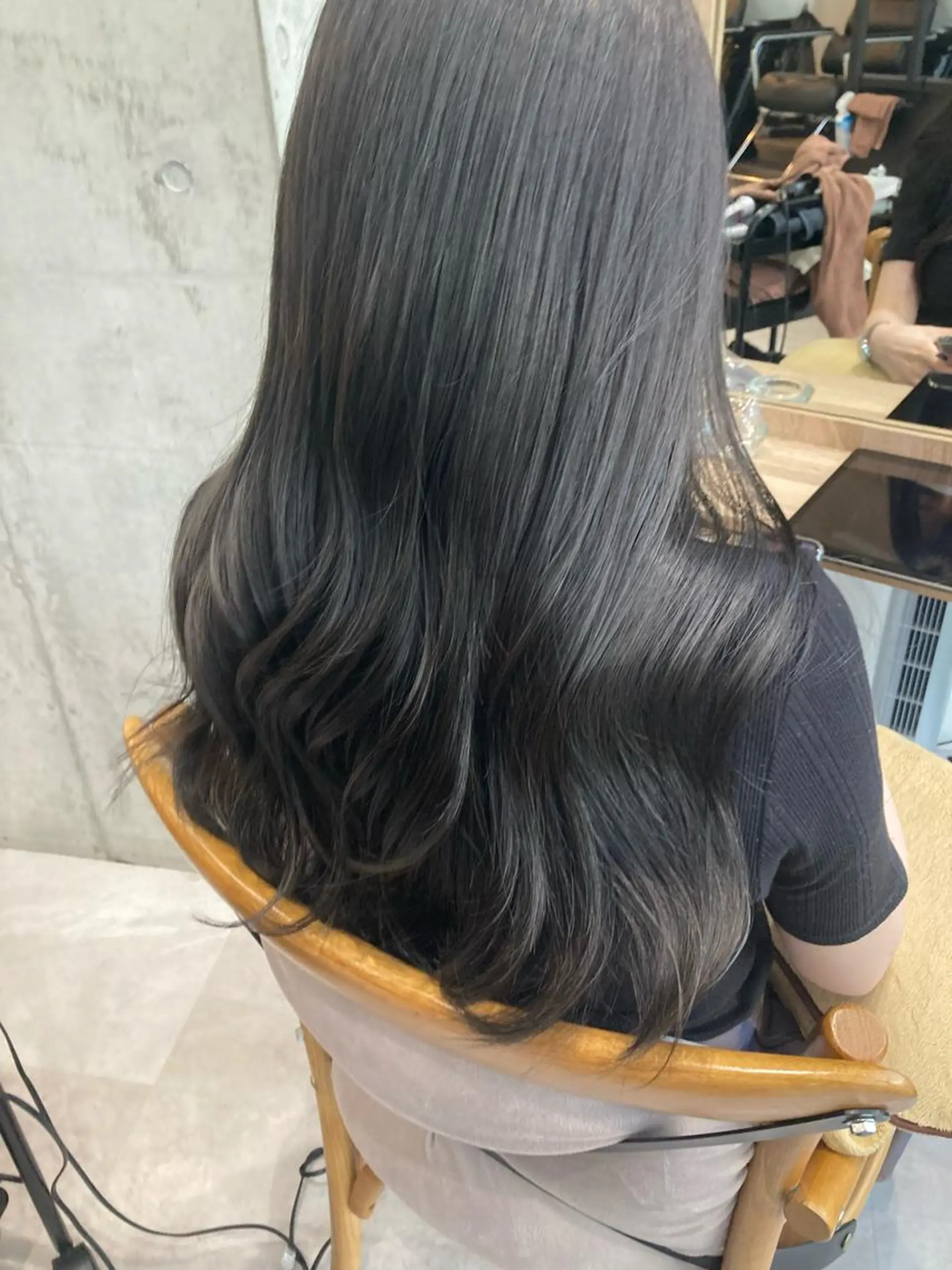 ロング カット ヘアカラー トリートメント ✨色持ちの良い艶 カラー✨蟹江真世のヘアスタイル