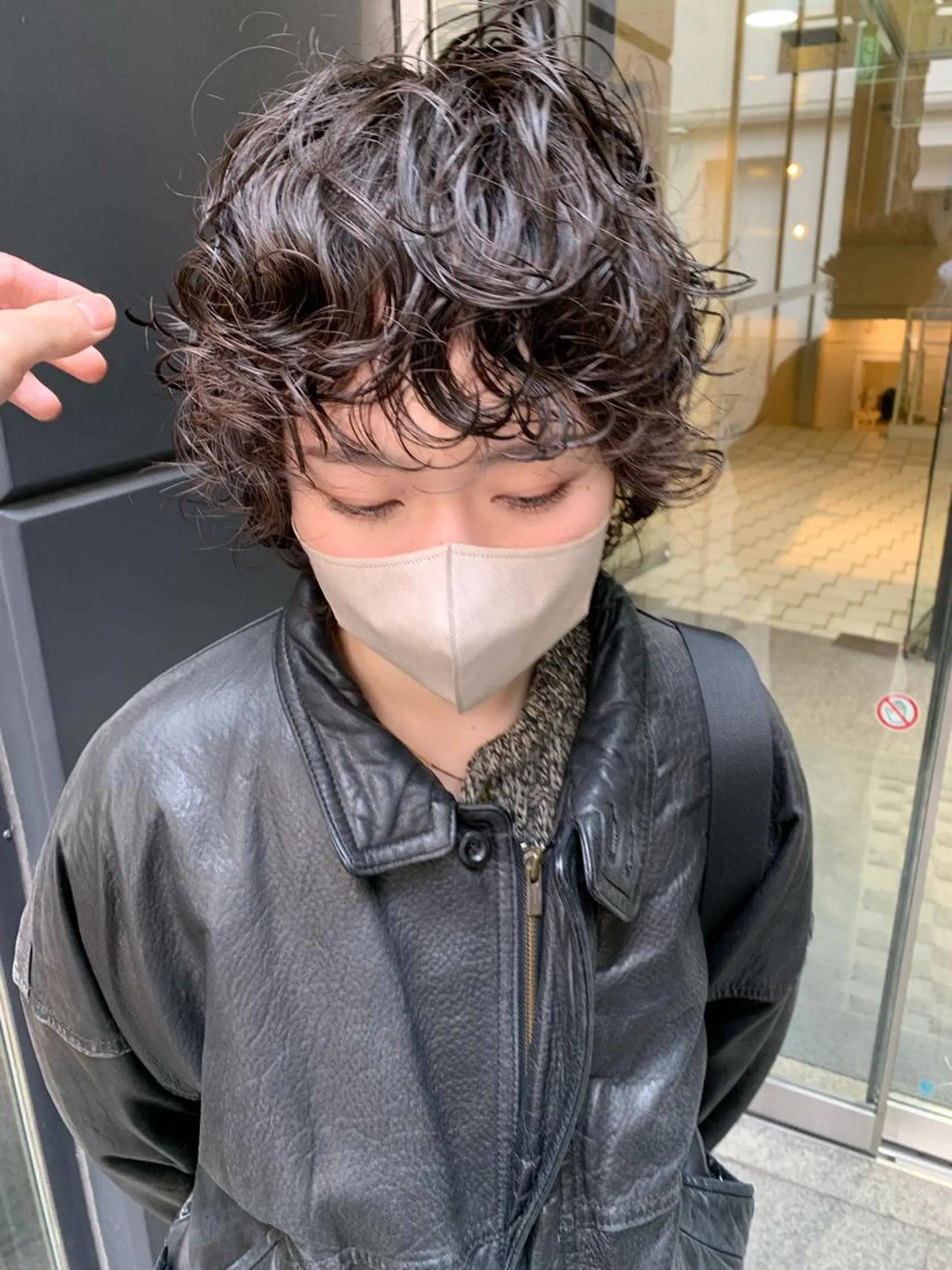 ミディアム パーマ ミディアムパーマ ウルフカット スパイラルパーマ tension 【テンション】のヘアスタイル