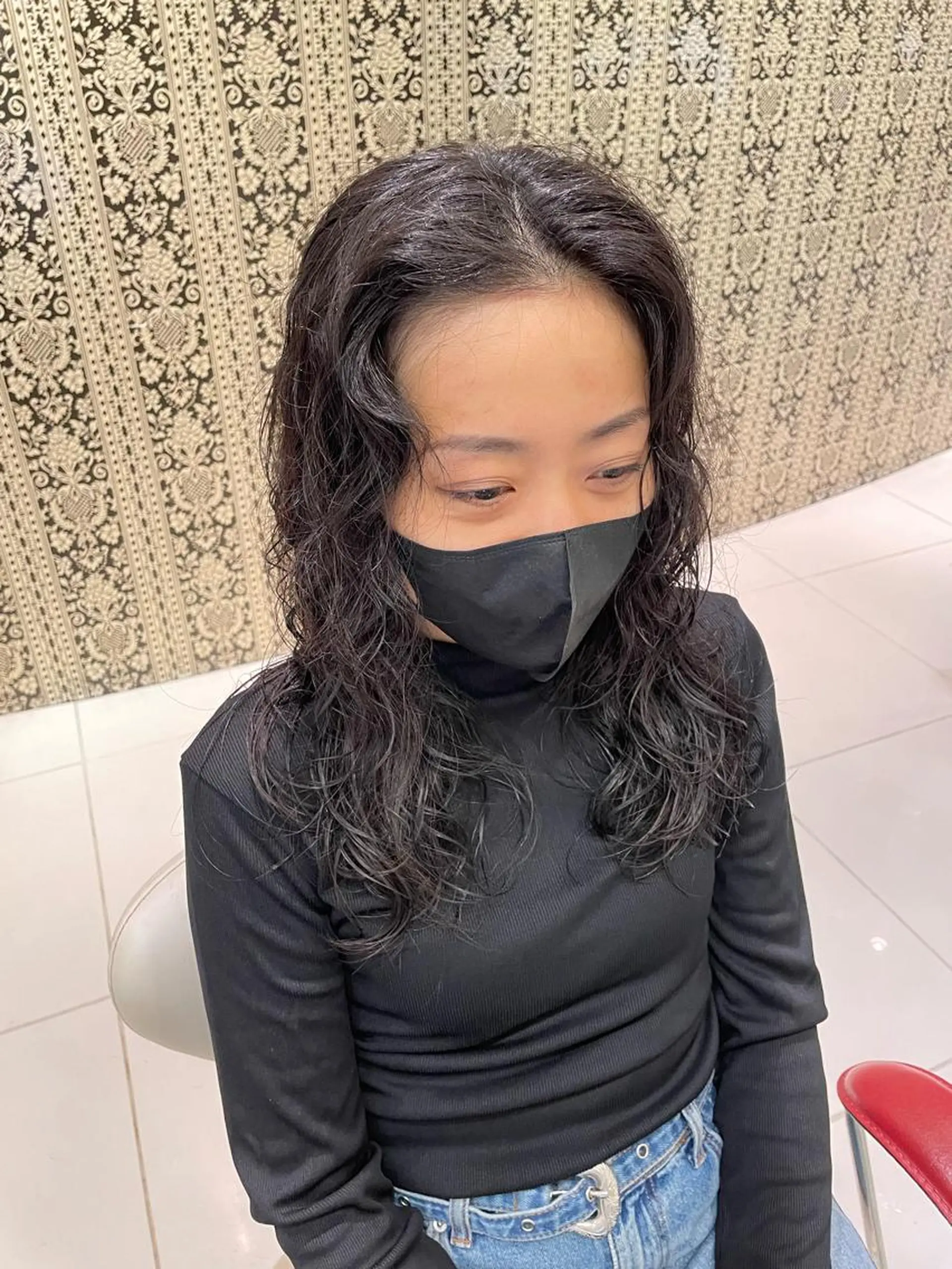 セミロング 縮毛矯正/髪質改善 EARTH髙橋のヘアスタイル