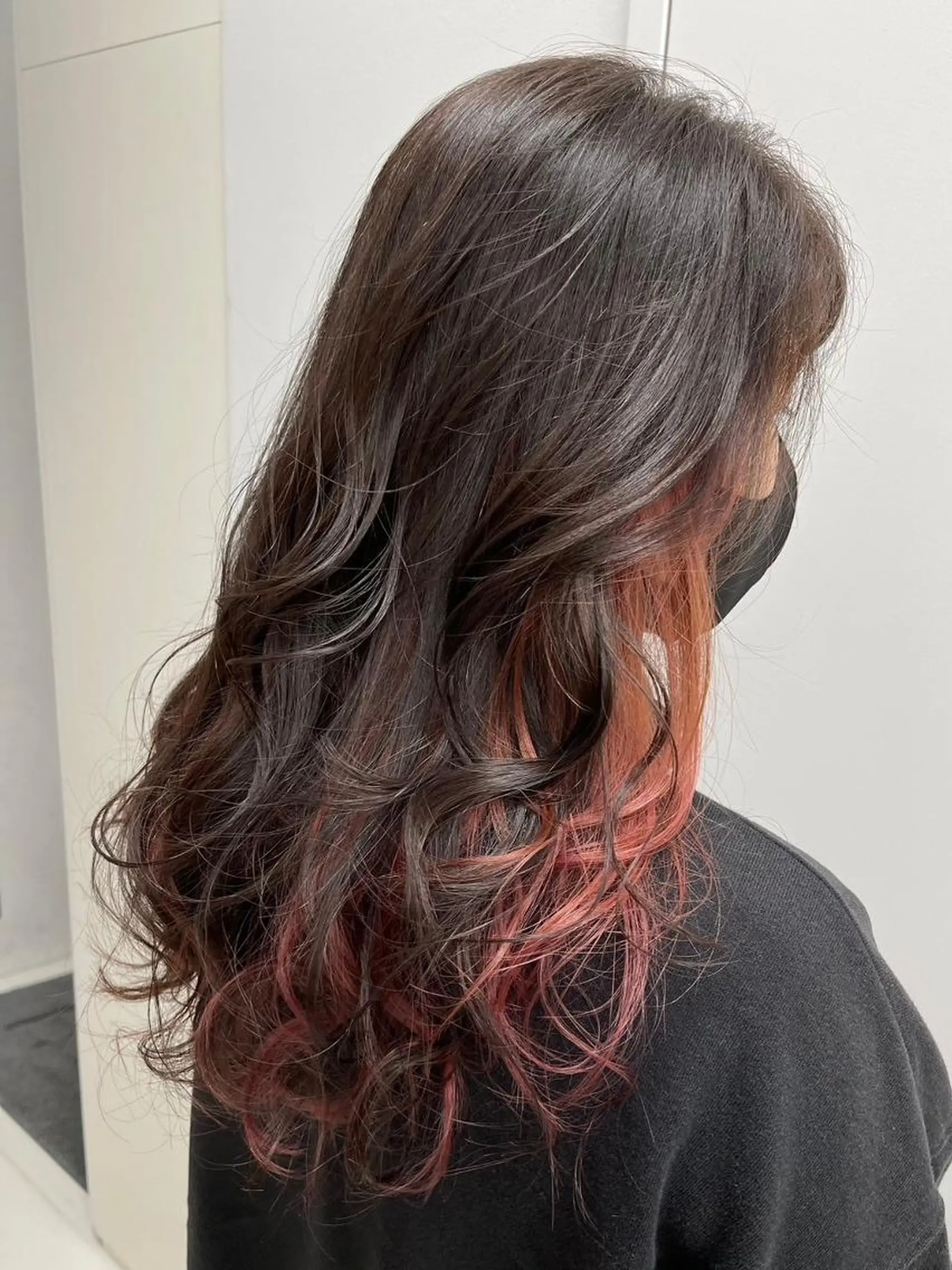 セミロング カラー アディクシーカラー アッシュ ブルーカラー ダークアッシュ グレージュ 【公式】amble luxe 中野のヘアスタイル