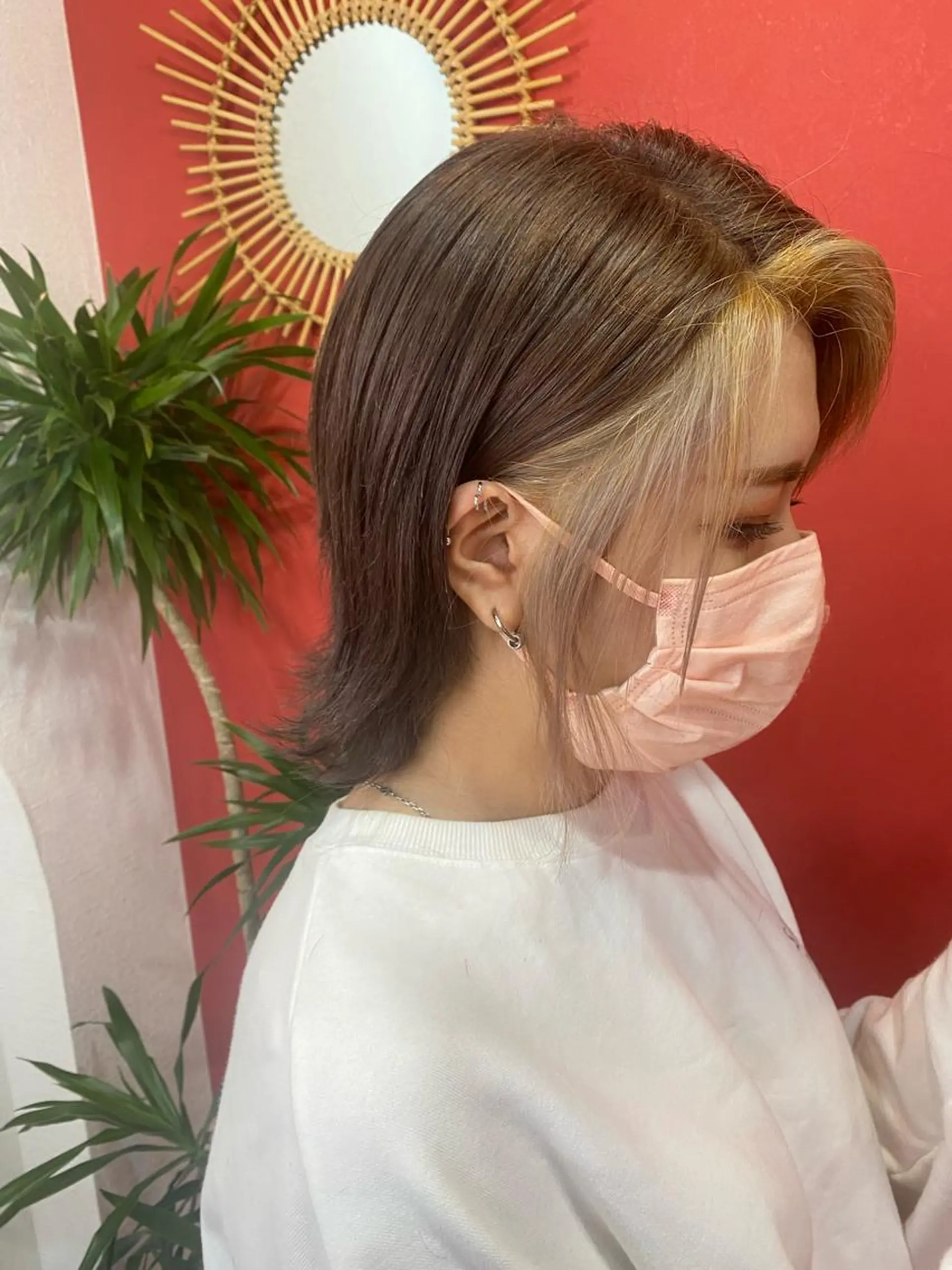 ミディアム 大久保 愛のヘアスタイル