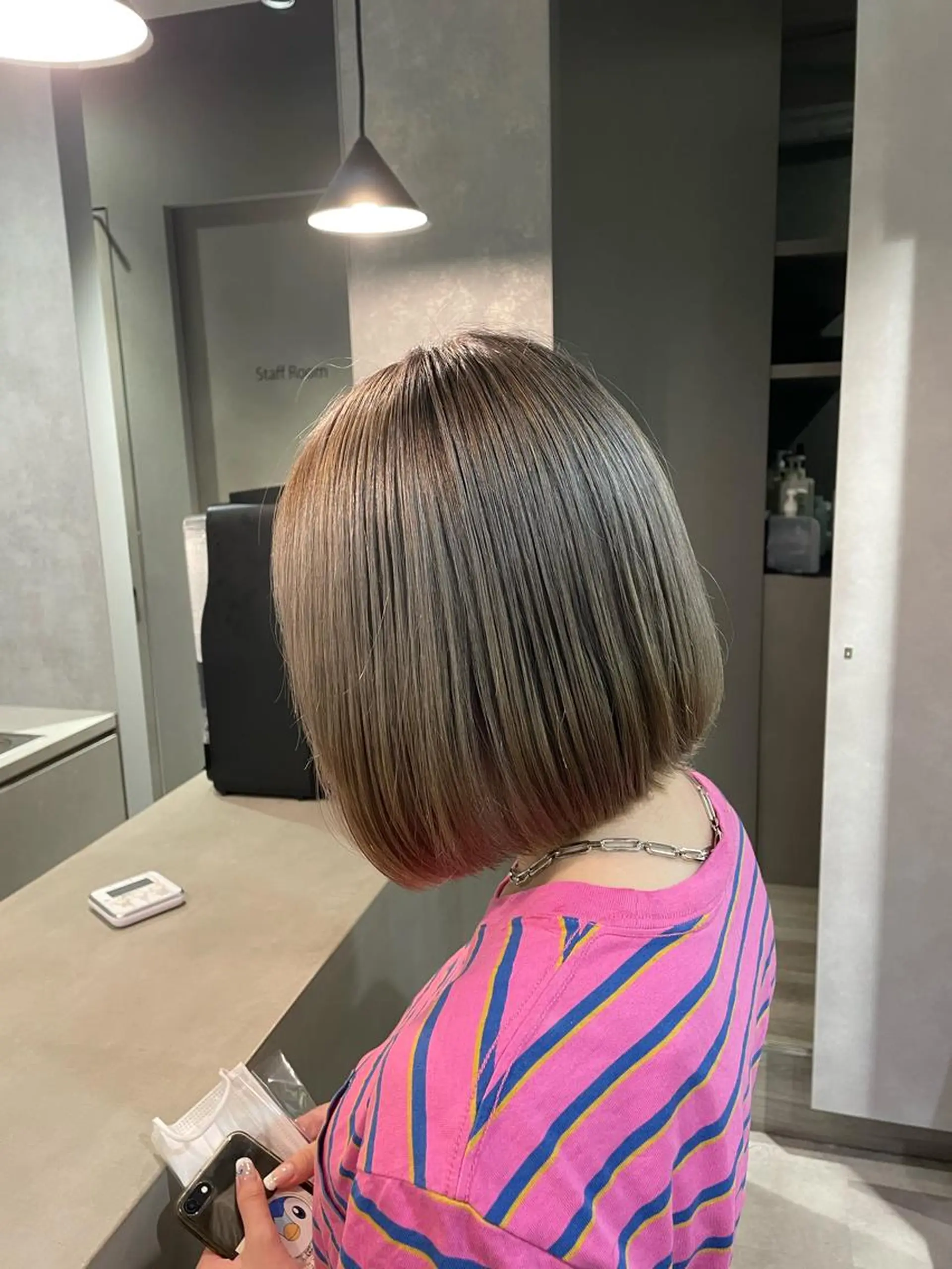 ミディアム カラー 韓国風ヘア ヘアカラー 韓国風/オシャレ /縮毛矯正/滝口琴未のヘアスタイル