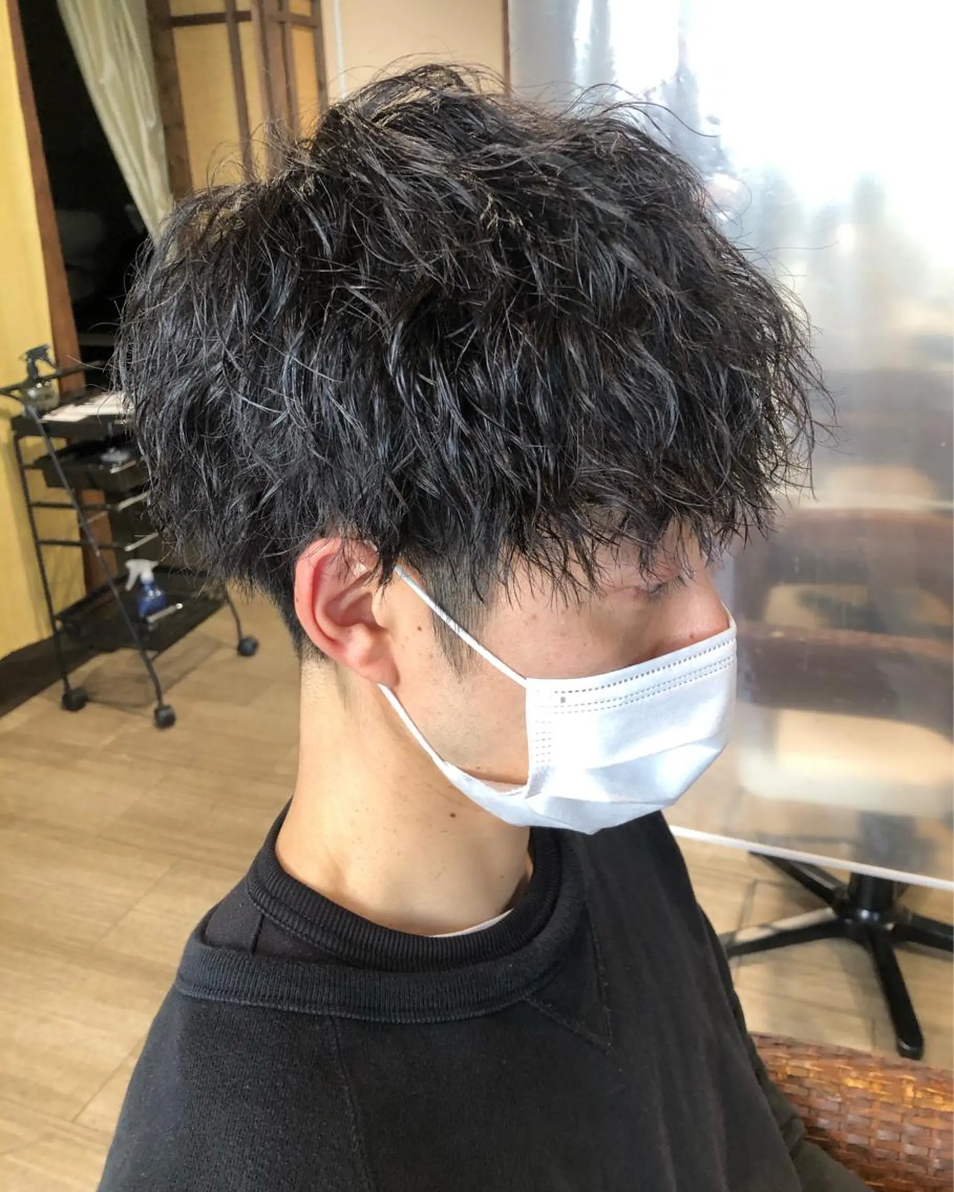 ショート パーマ メンズ パーマ/ハイトーン スパイキー/神田正紀のヘアスタイル