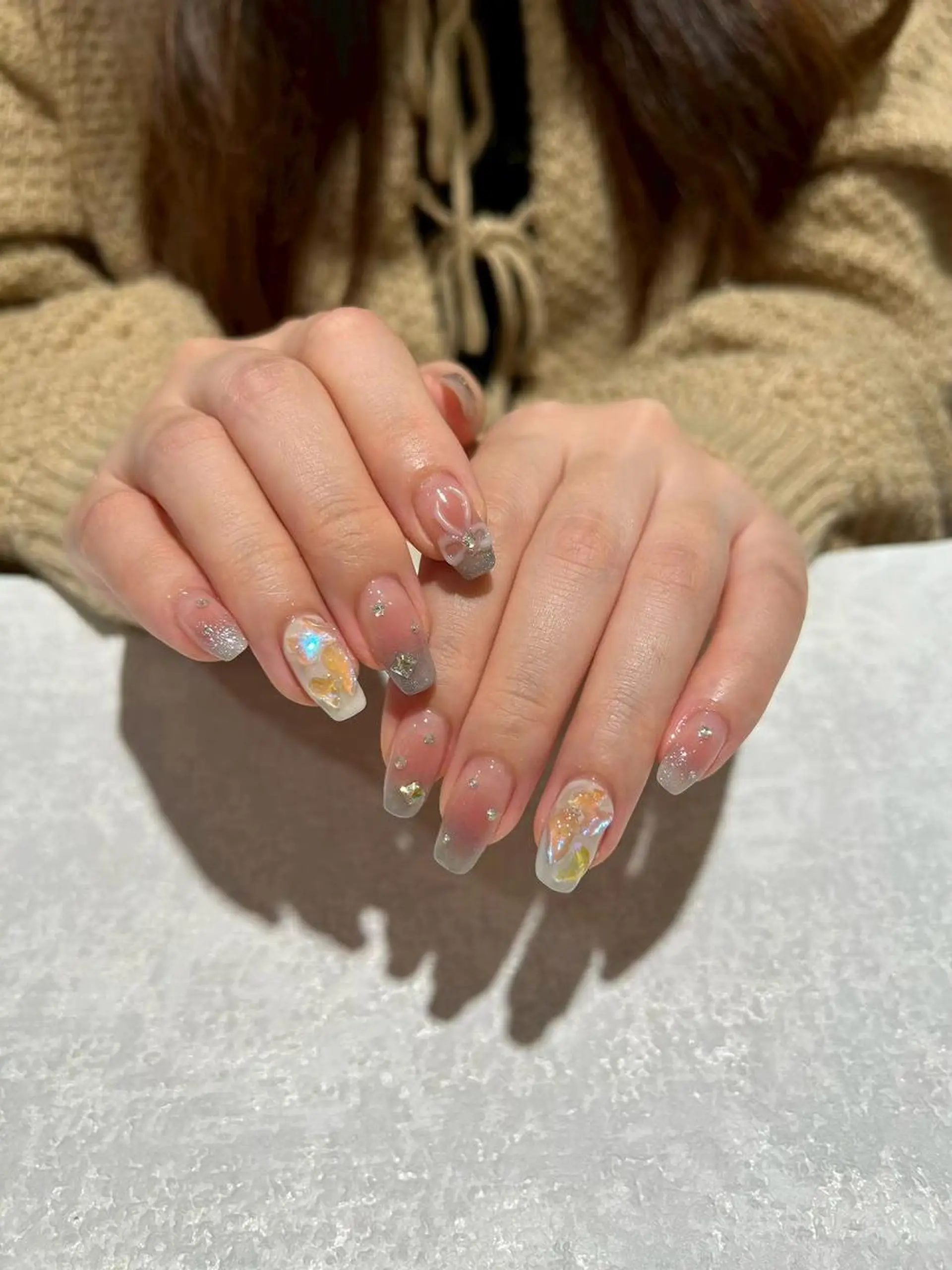 ネイル 桜ネイル ピンク 春ネイル ハンドネイル シンプルネイル KAYAのネイルデザイン