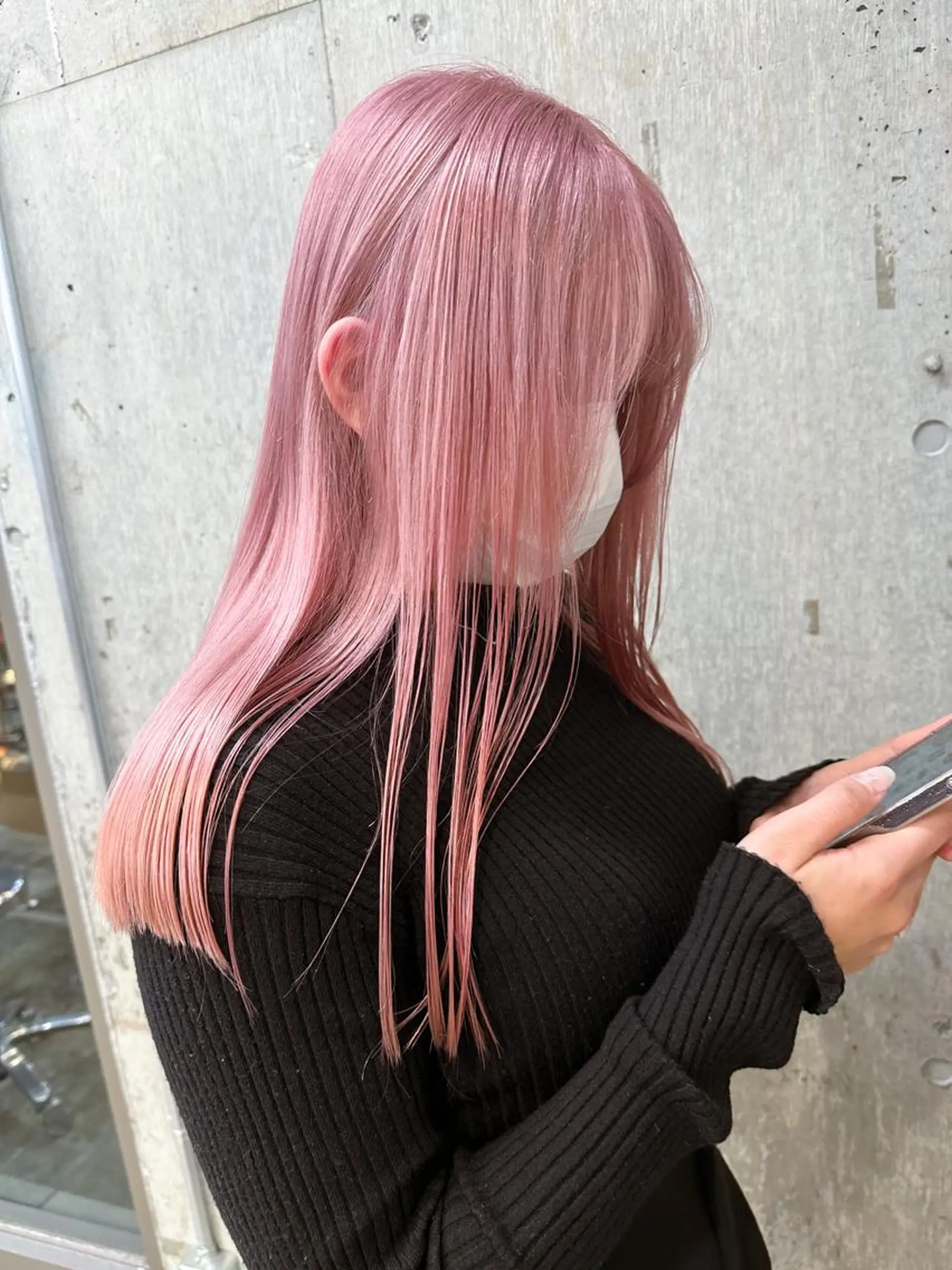ミディアム カラー ヘアアレンジ ネイル マツエク・マツパ アイブロウ ピンクカラー ホワイトピンク カラーマツエク ピンク ホワイト ハイライト🌟/ ボブ/豊田のヘアスタイル