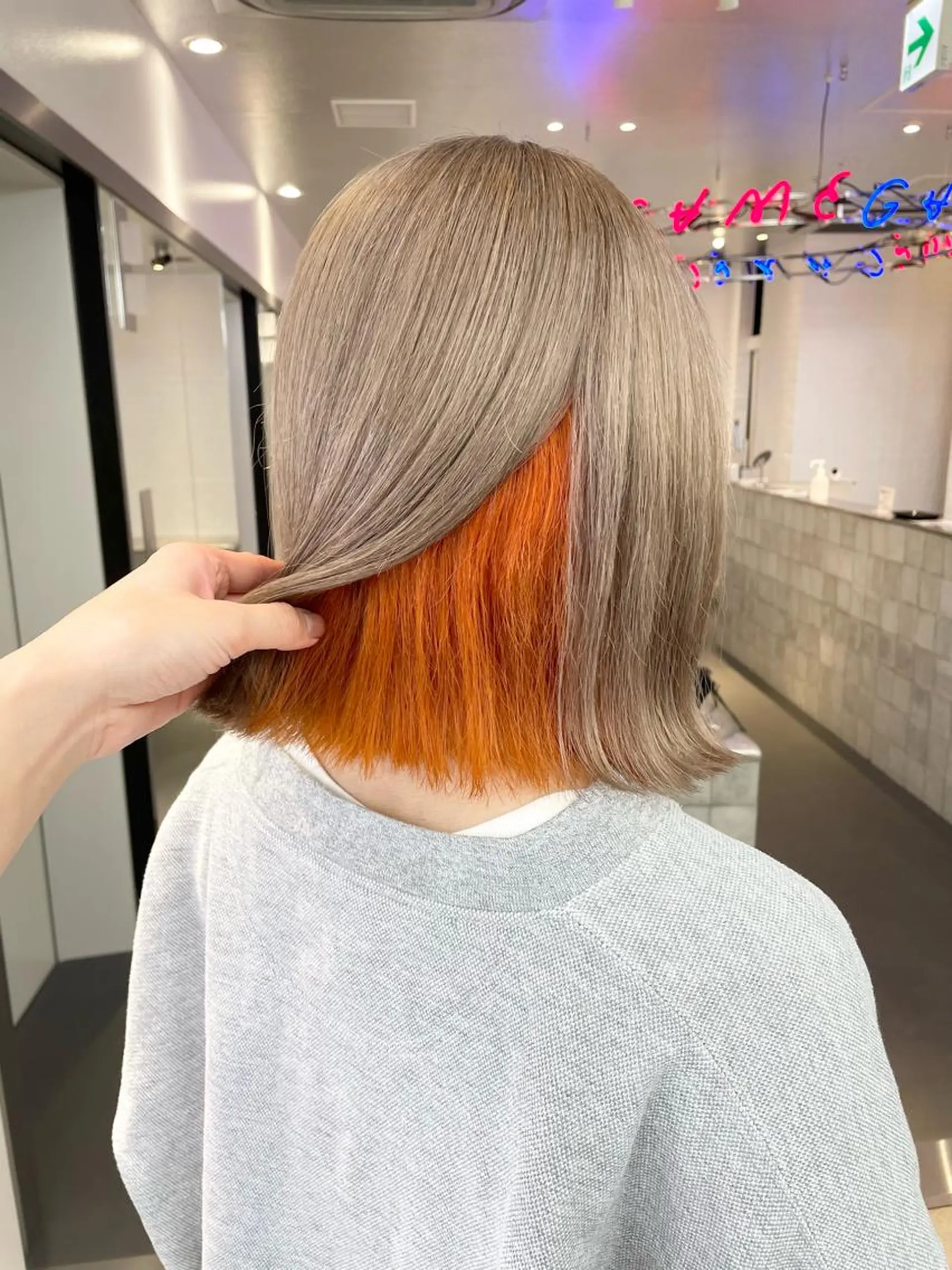 カラー インナーカラー 🤍垢抜け♡透明感 カラーmoeka🤍のヘアスタイル