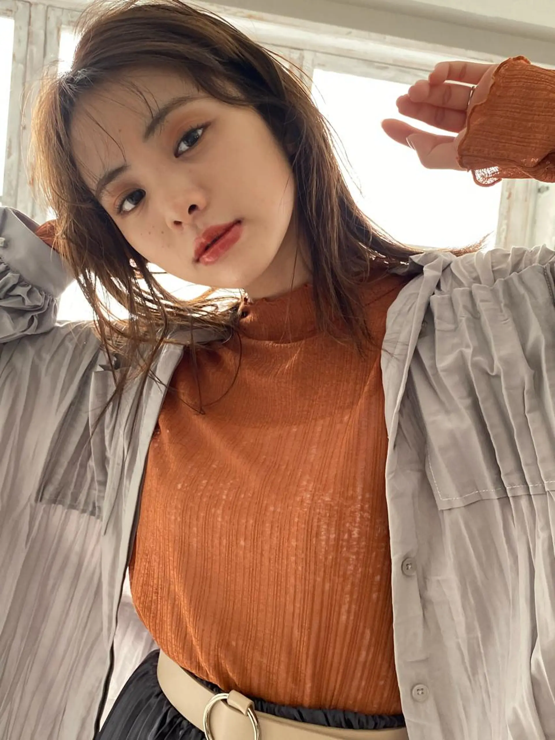 ミディアム カラー パーマ iizuka akiのヘアスタイル