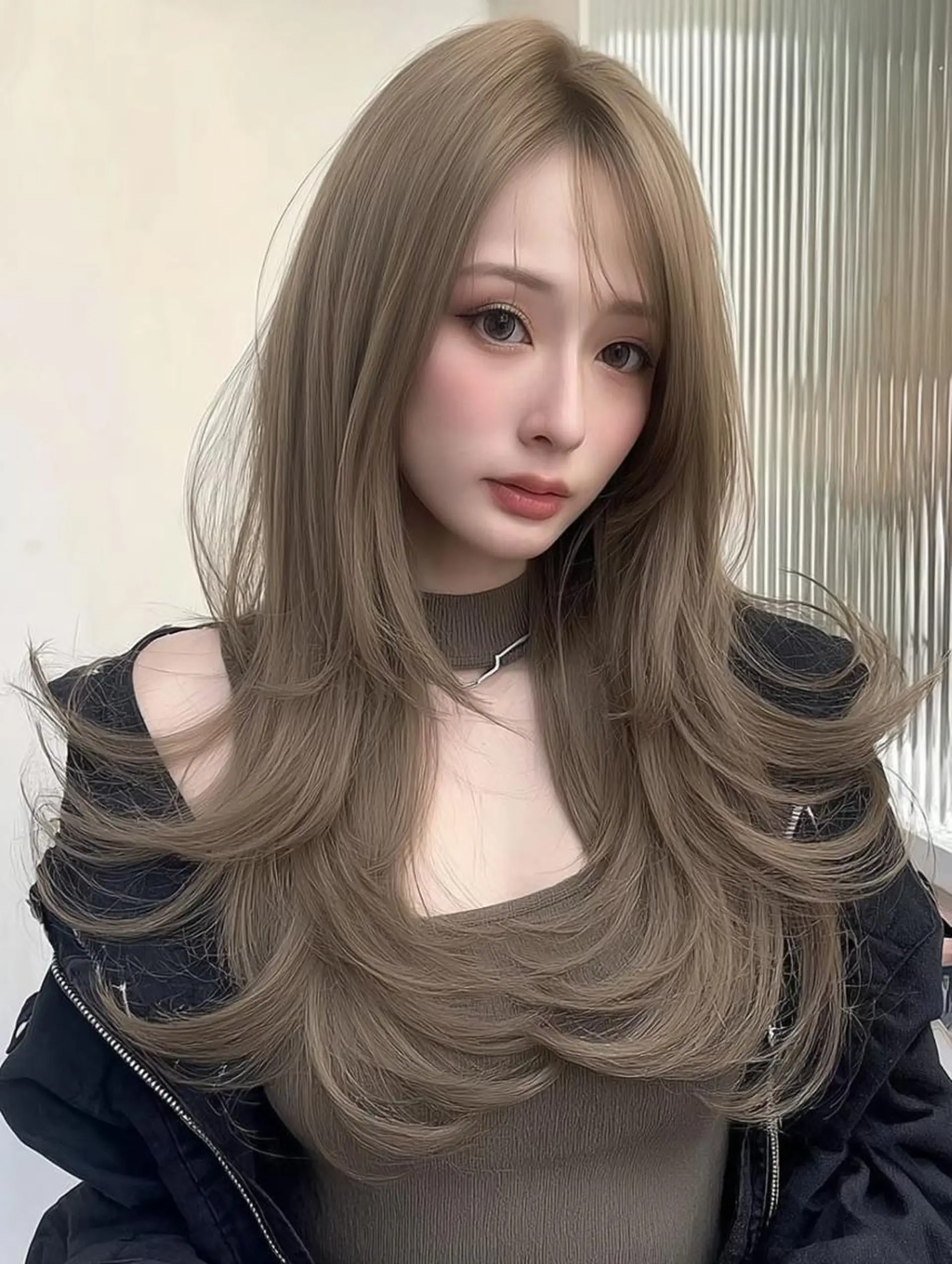 ロング カット ヘアカラー 髪質改善/レイヤー カット/イソヤトモのヘアスタイル