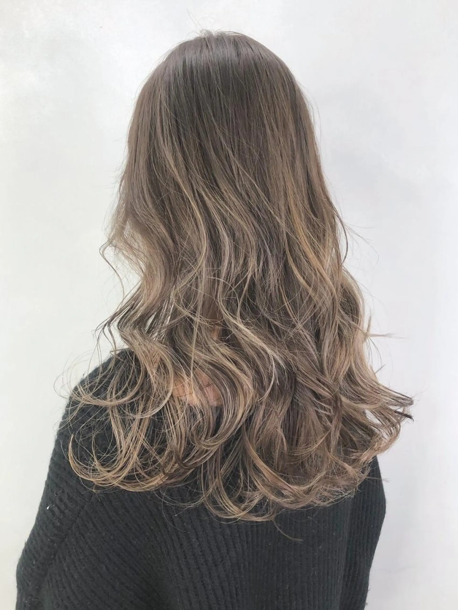 セミロング カラー パーマ ヘアアレンジ ハイライトカラー ハイライト ITbyALBUM 中野店のヘアスタイル