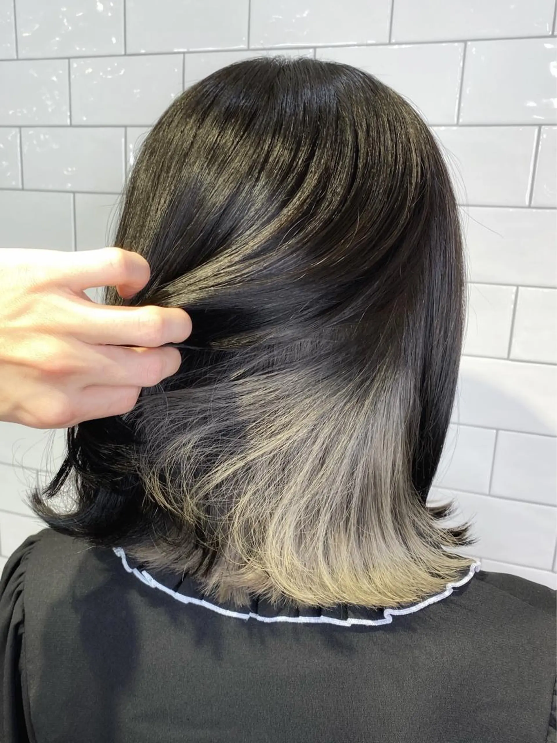 ミディアム ヘアカラー もり まりものヘアスタイル