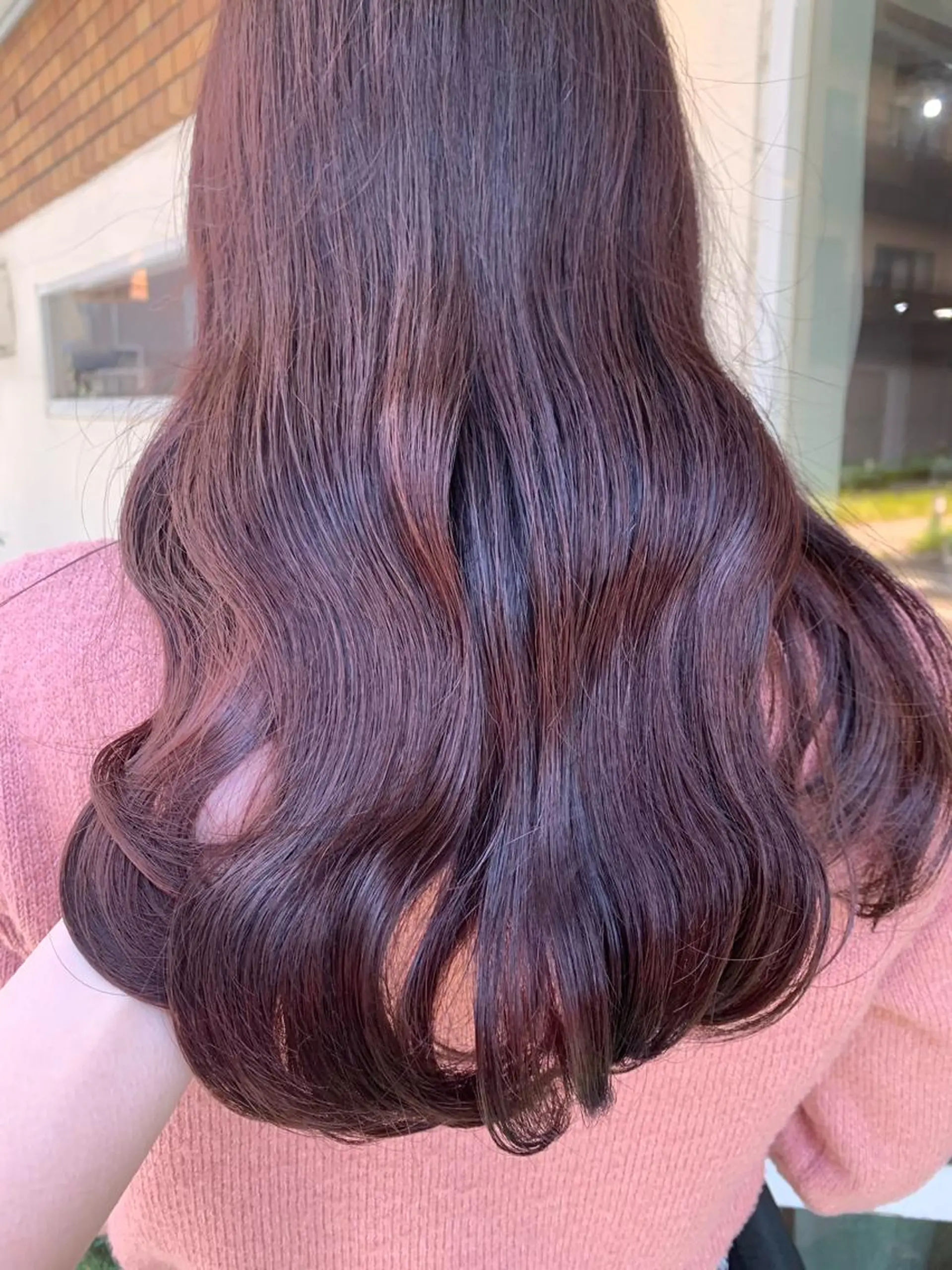 ロング カラー ブリーチ ブリーチなしカラー ヘアカラー トリートメント 田中 優衣のヘアスタイル