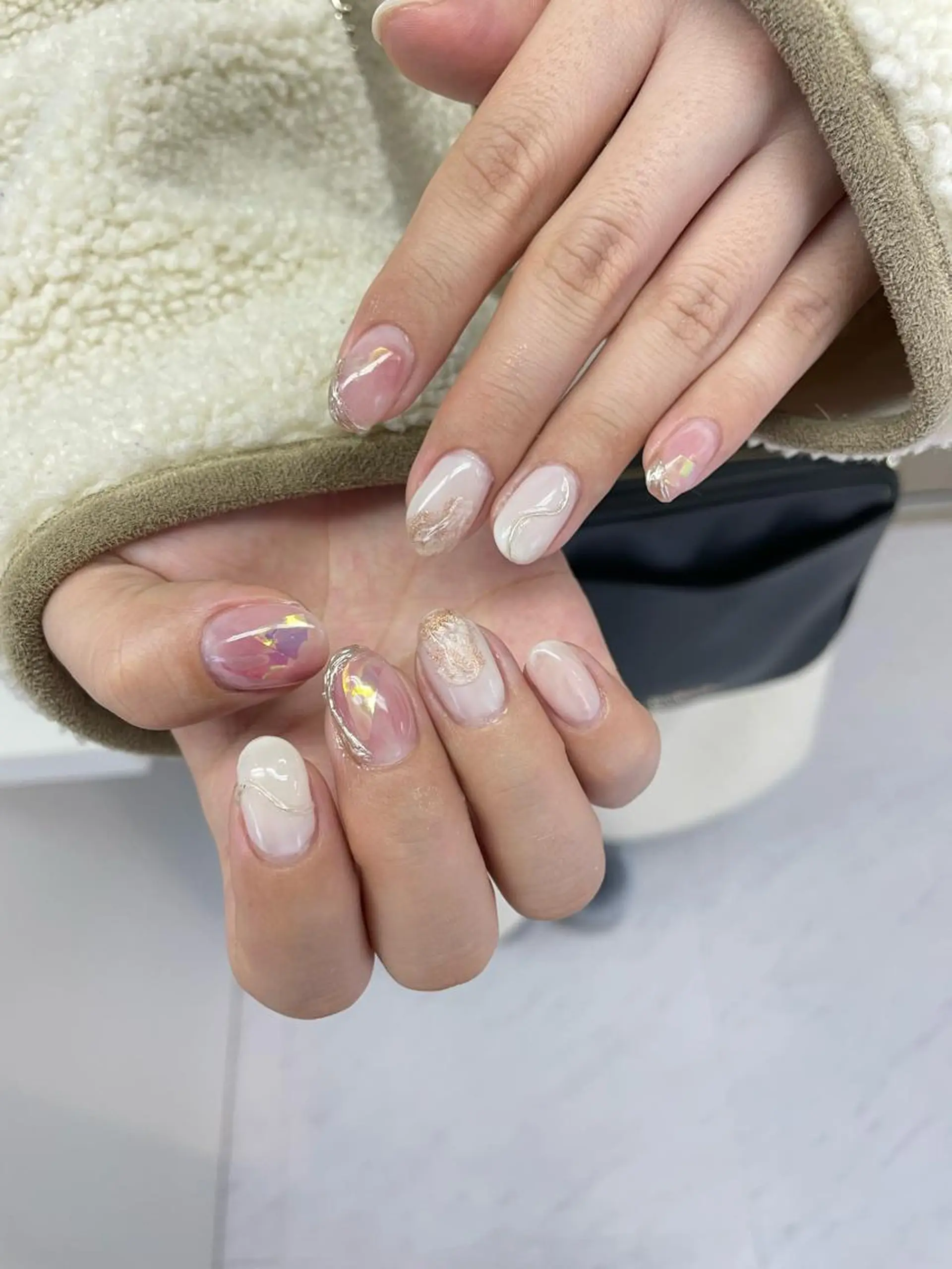 ネイル ハンドネイル 大阪福島韓国束感まつ げ Sayaka🤍のマツエク・マツパデザイン