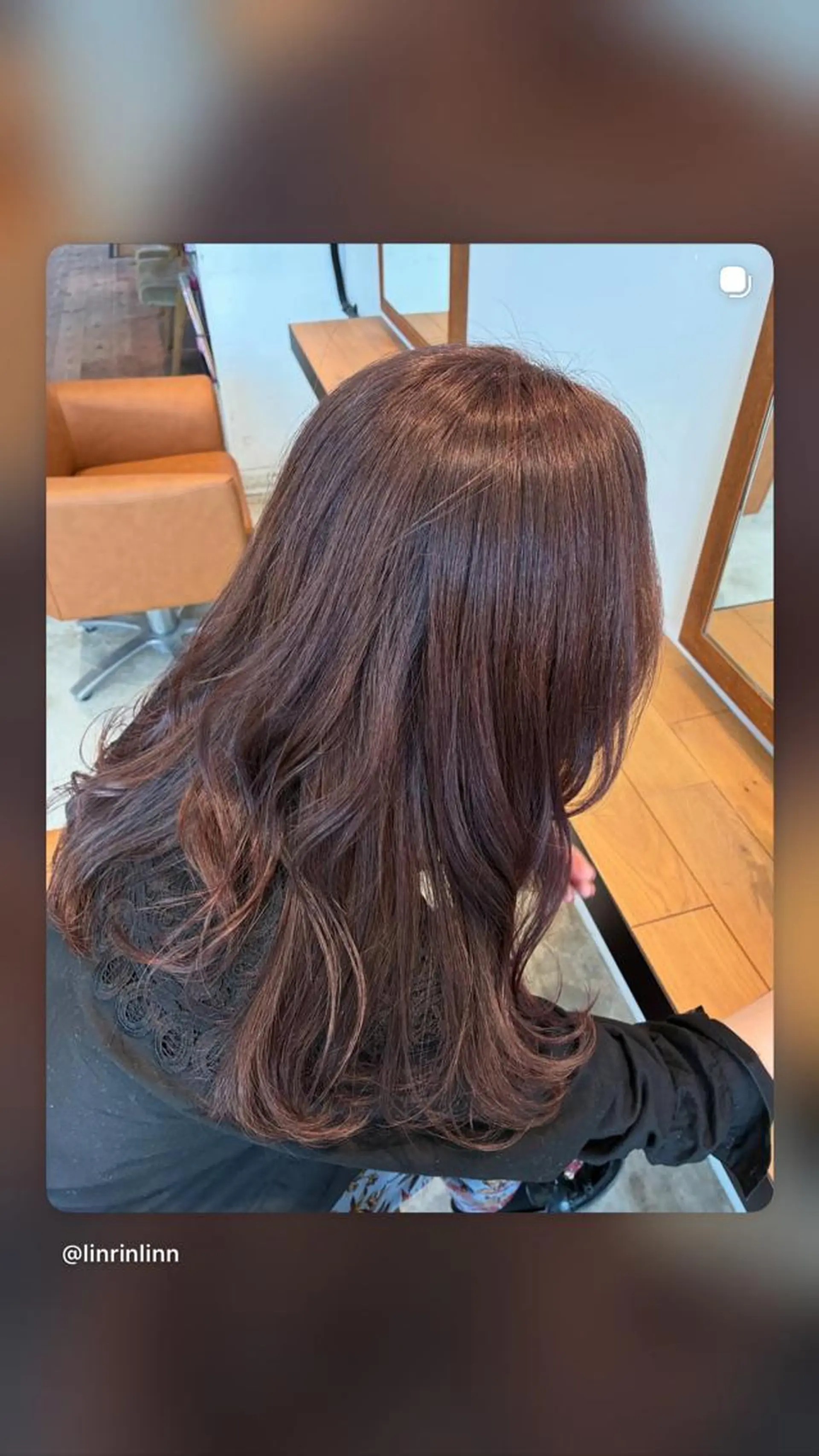 セミロング カラー パーマ ラベンダーカラー 三浦 仁美のヘアスタイル