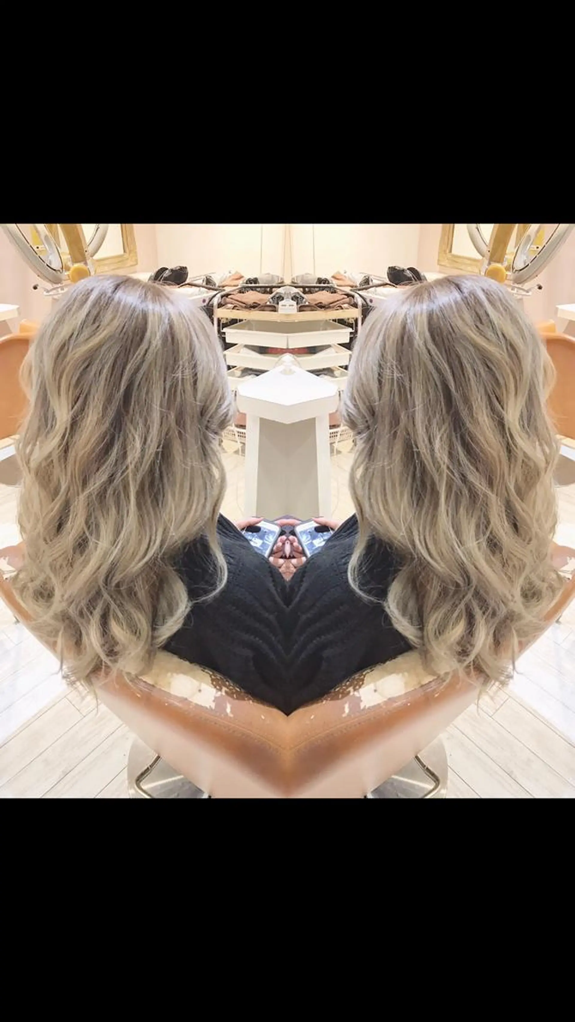 セミロング カラー 美魔女 美容師NAOのヘアスタイル