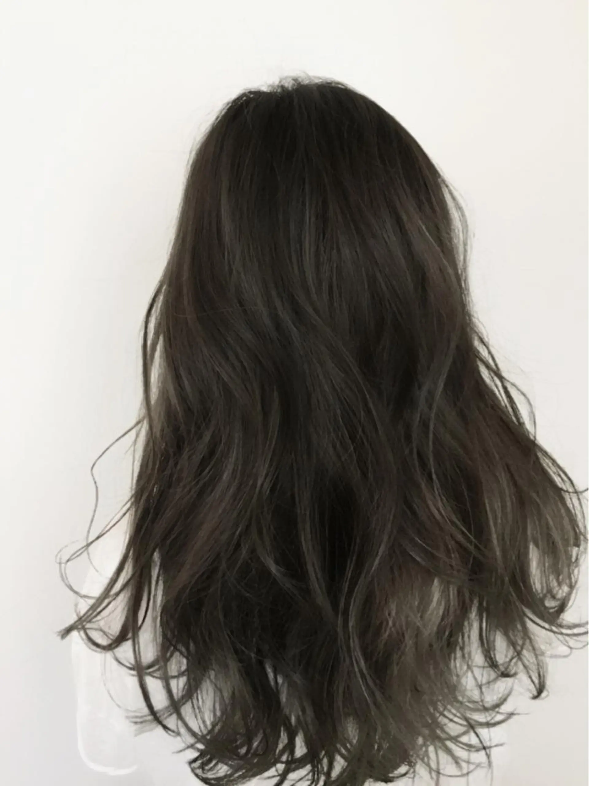 セミロング カラー パーマ ヘアアレンジ ブルーカラー ダークグレー ダークグレージュ グレージュ ハイライトカラー ✨ハイクオリティ✨ 山本香也のヘアスタイル