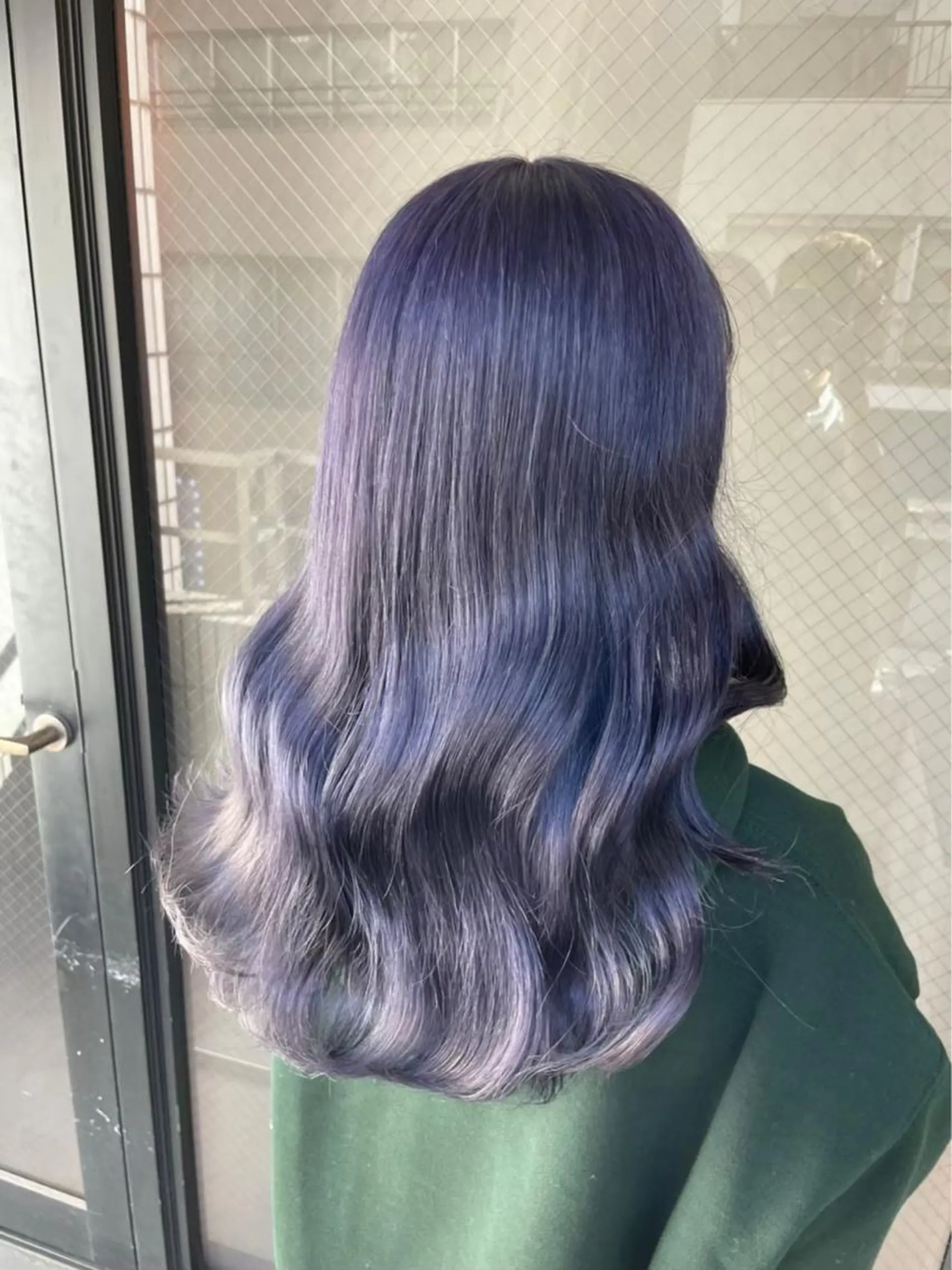 ロング パープルカラー ヘアカラー トリートメント ヘッドスパ ヘアセット ♡上品韓国髪♡ブラ ウン/SAYATOのヘアスタイル