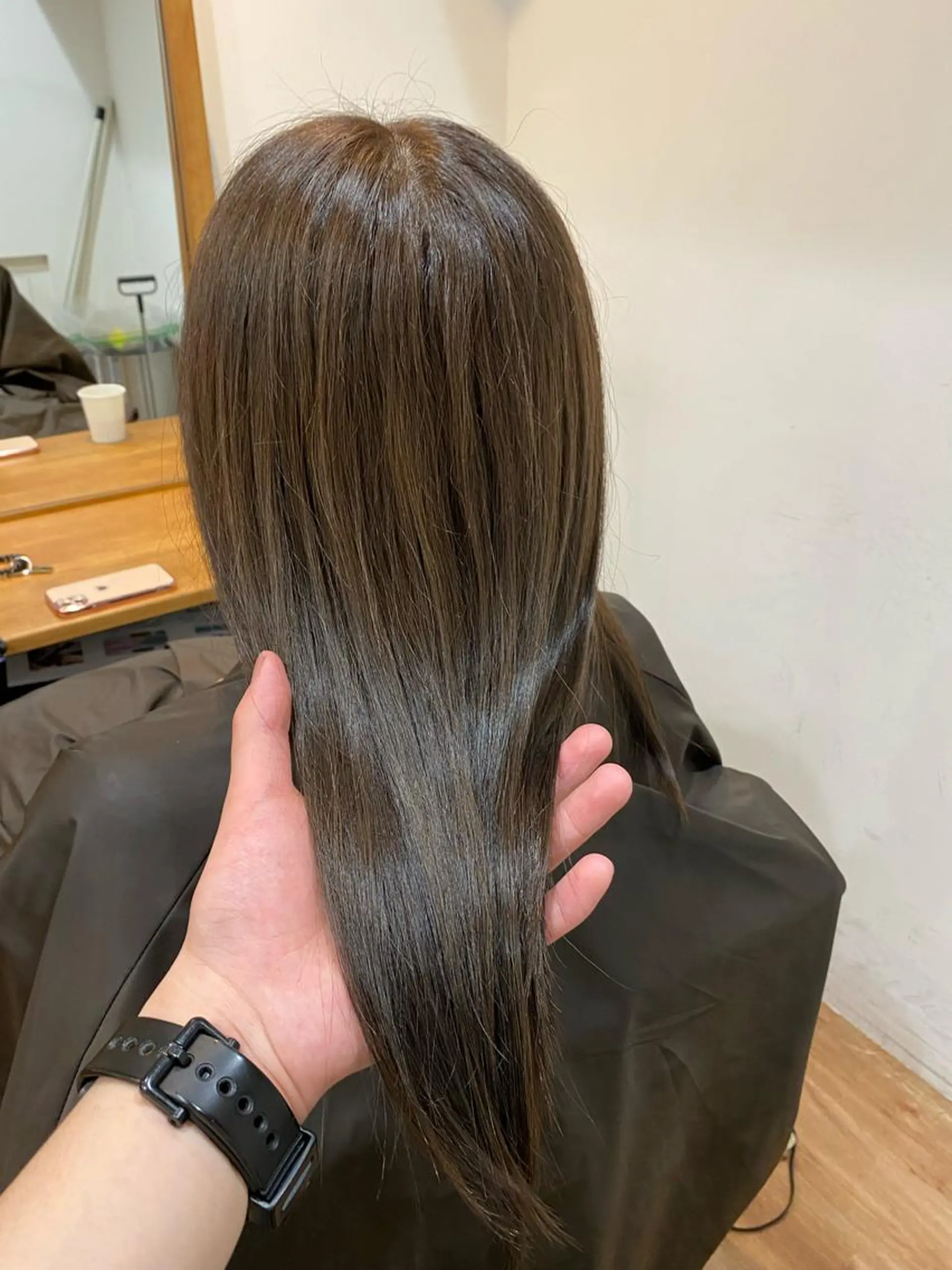 セミロング カラー 髪質改善&縮毛矯正 カット/soyaのヘアスタイル