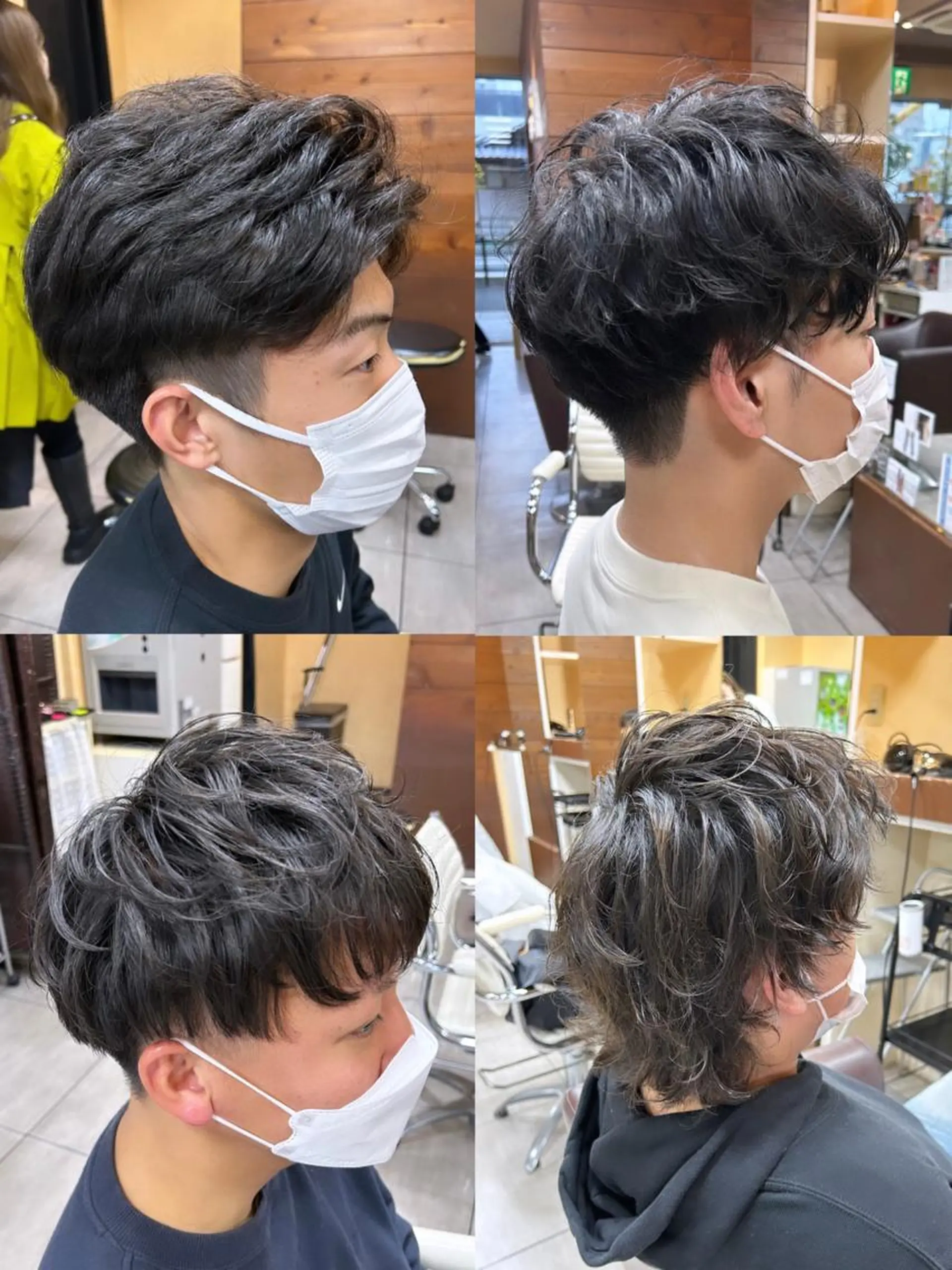 メンズ カット パーマ 🫧艶髪カラー🫧 森本くるみのヘアスタイル