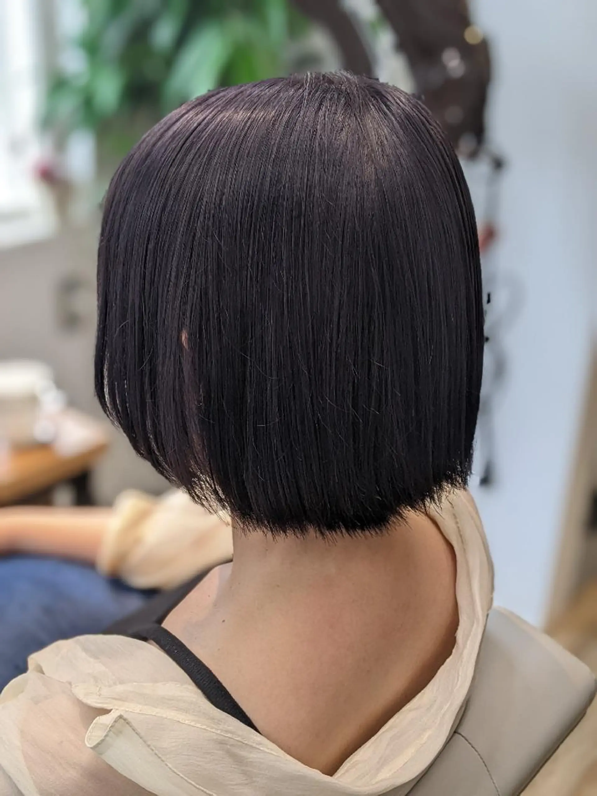 ショート カラー 黒髪 ブリーチ ラベンダーカラー Kokeshi/吹上 /Rymlhairのヘアスタイル