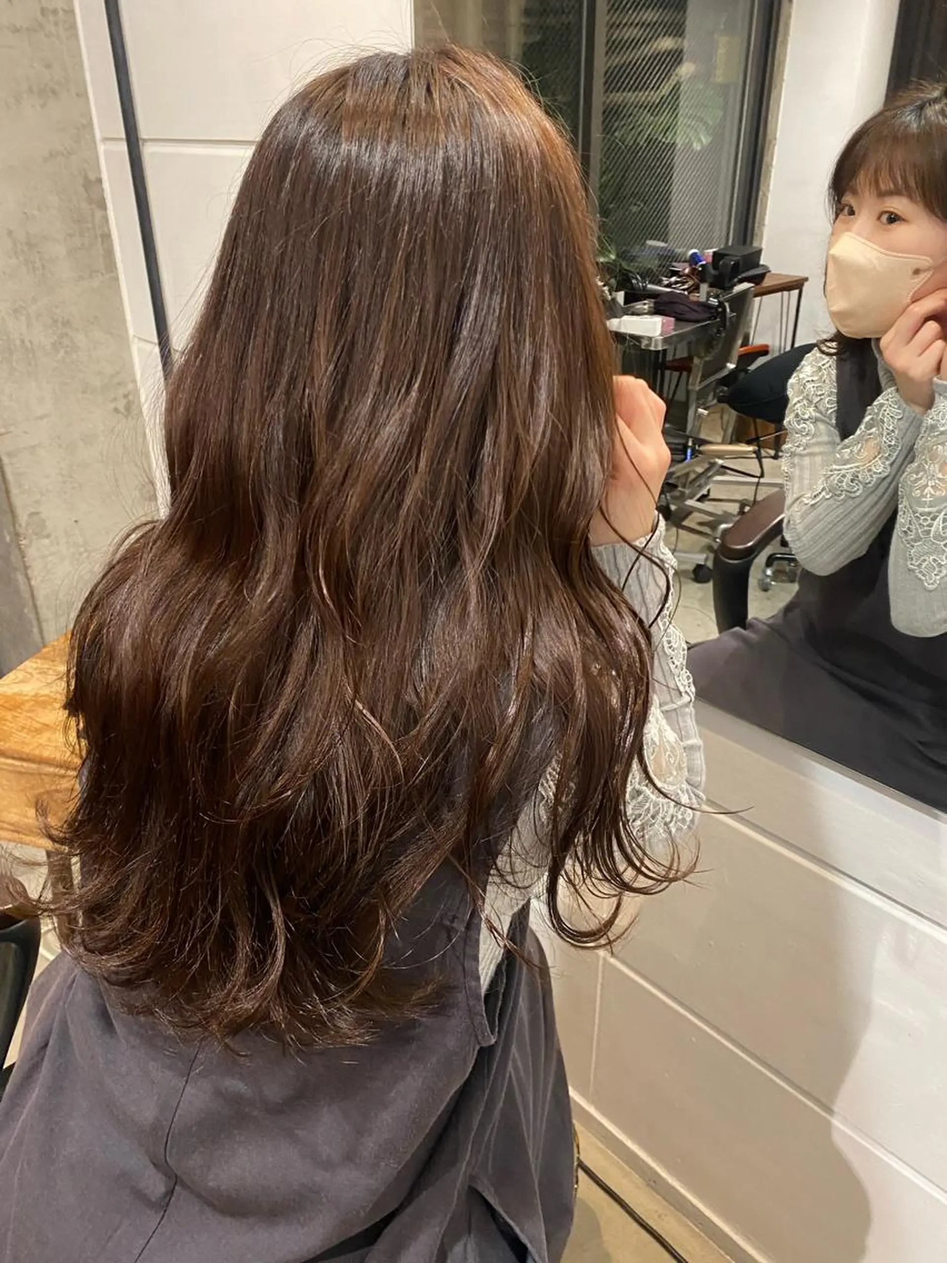 ロング カラー 顔周りカット/透明感 カラー/rioのヘアスタイル