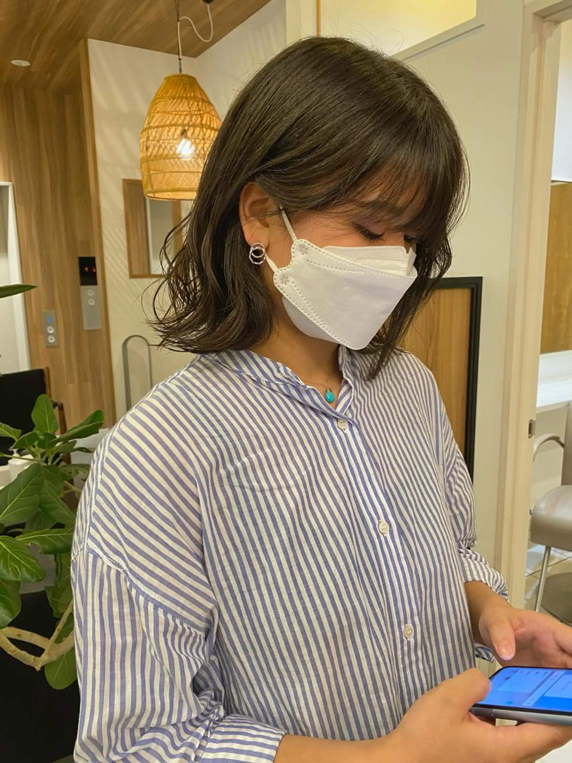 ミディアム カラー 門崎未依/レイヤー/ メンズカット🪿🌼のヘアスタイル