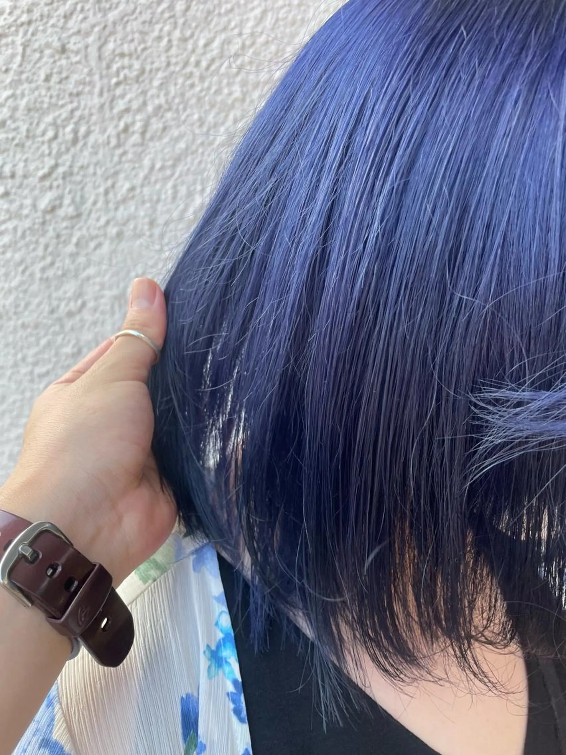 ミディアム カラー ヘアカラー トリートメント ハイトーン/レイヤー 似合わせ・ユキノのヘアスタイル