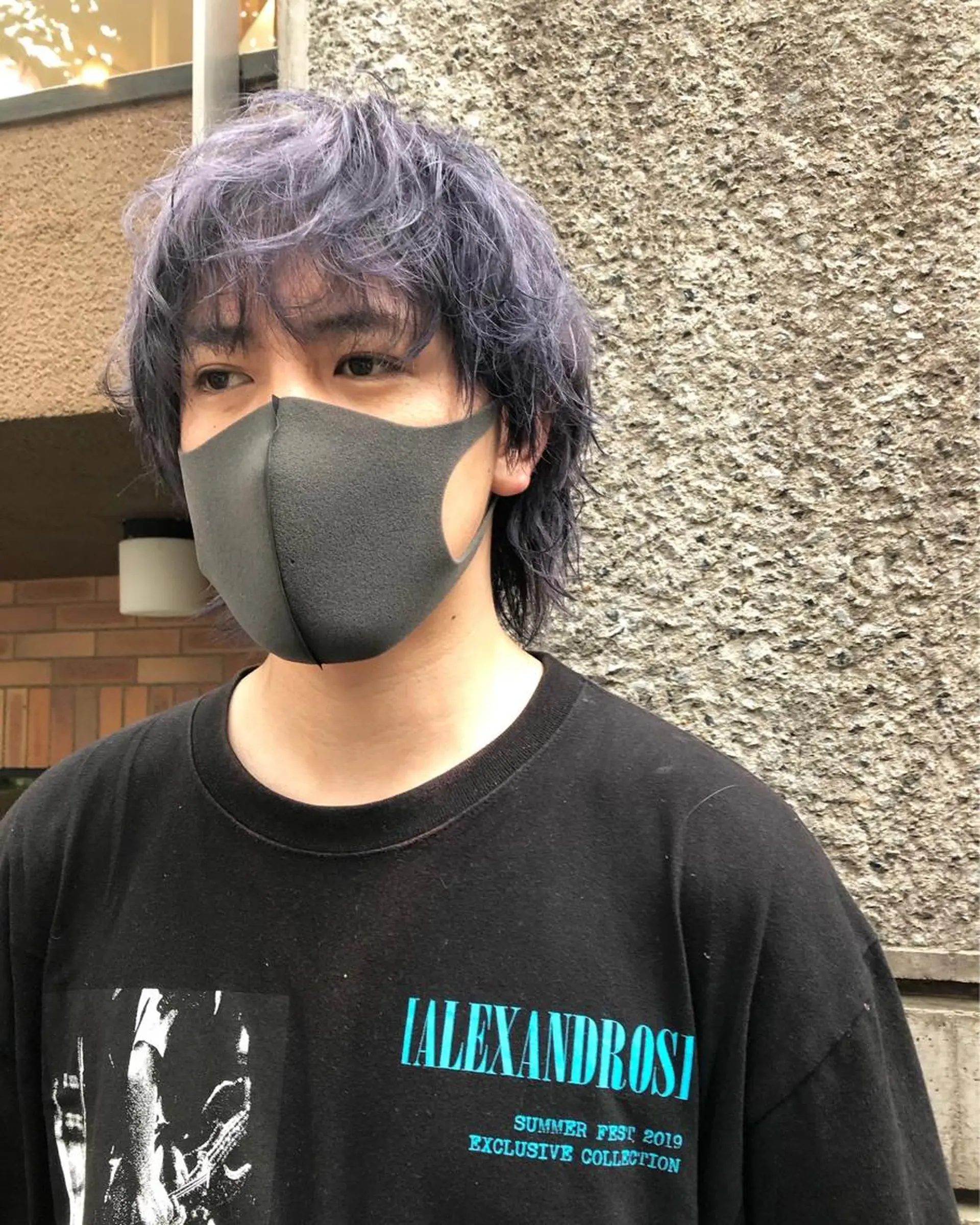 カラー ヘアアレンジ メンズ メンズブリーチ メンズウルフカット ブリーチ ラベンダーカラー ウルフカット カット ヘアカラー トリートメント ヘアセット メンズ特化✂️栗原 侑也のヘアスタイル