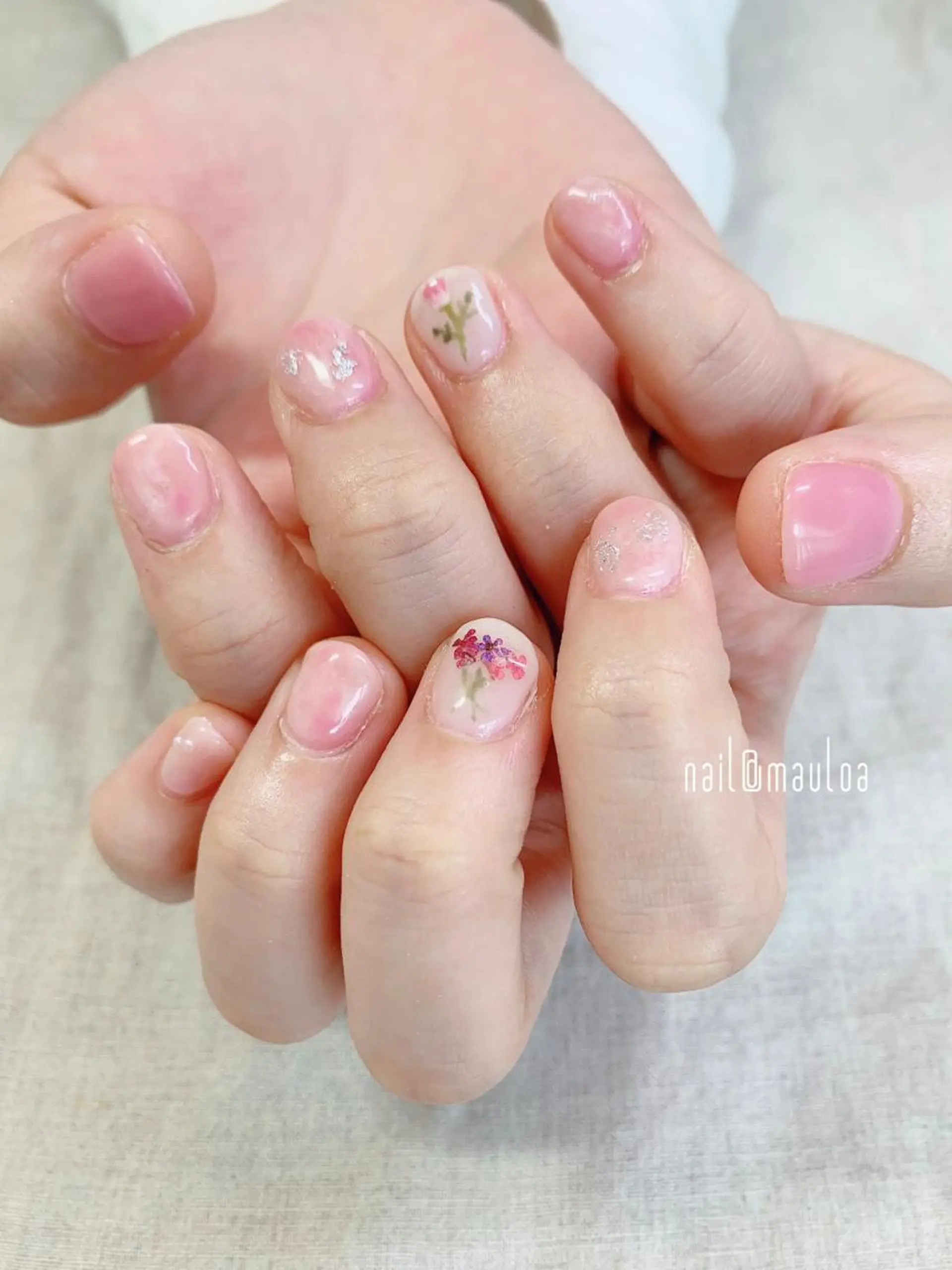 ネイル フラワーネイル ピンク pipi..所属・pipi ..のネイルデザイン