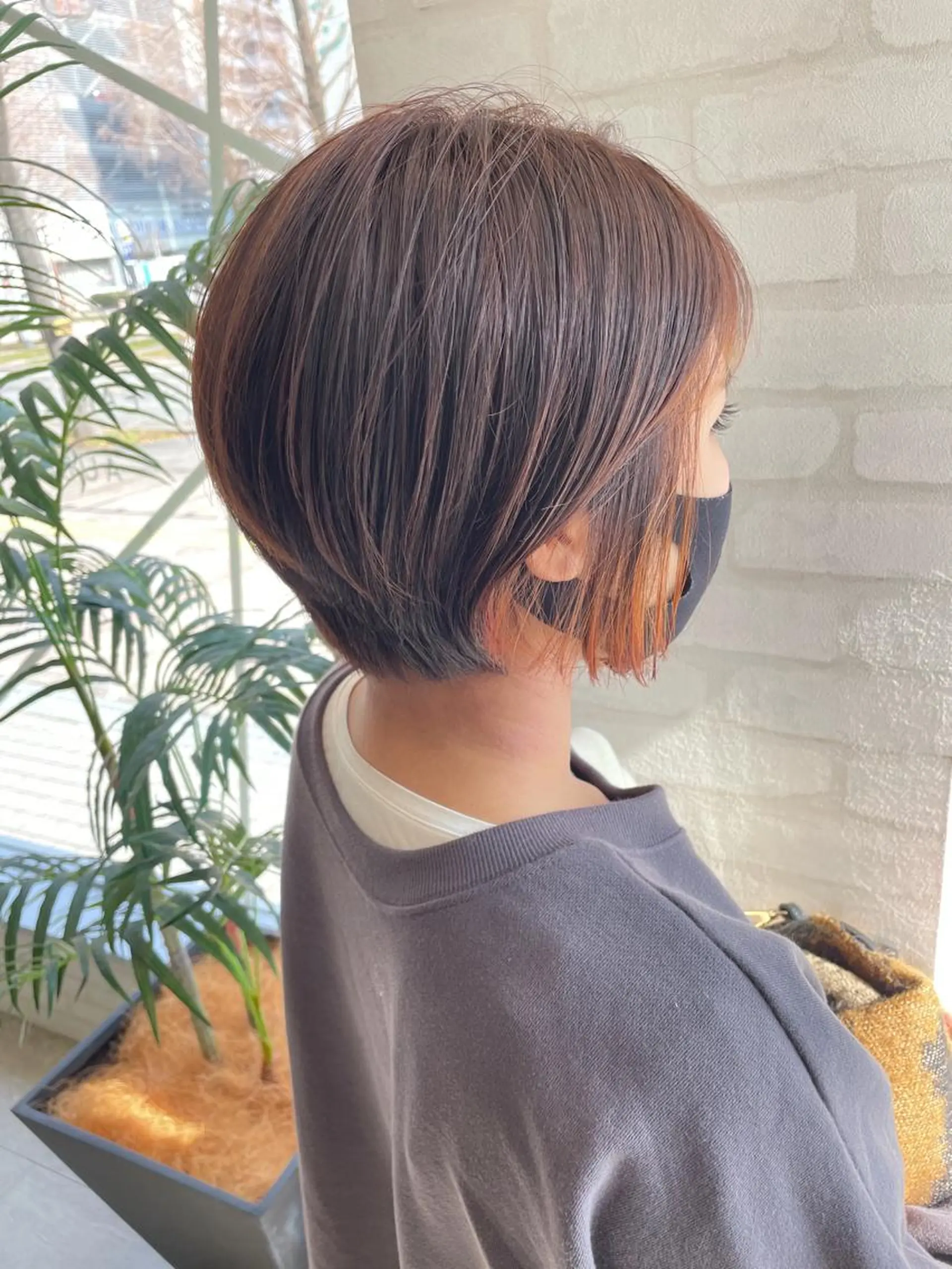 ショート カラー ケアブリーチ /髪質 改善/古橋圭史郎のヘアスタイル