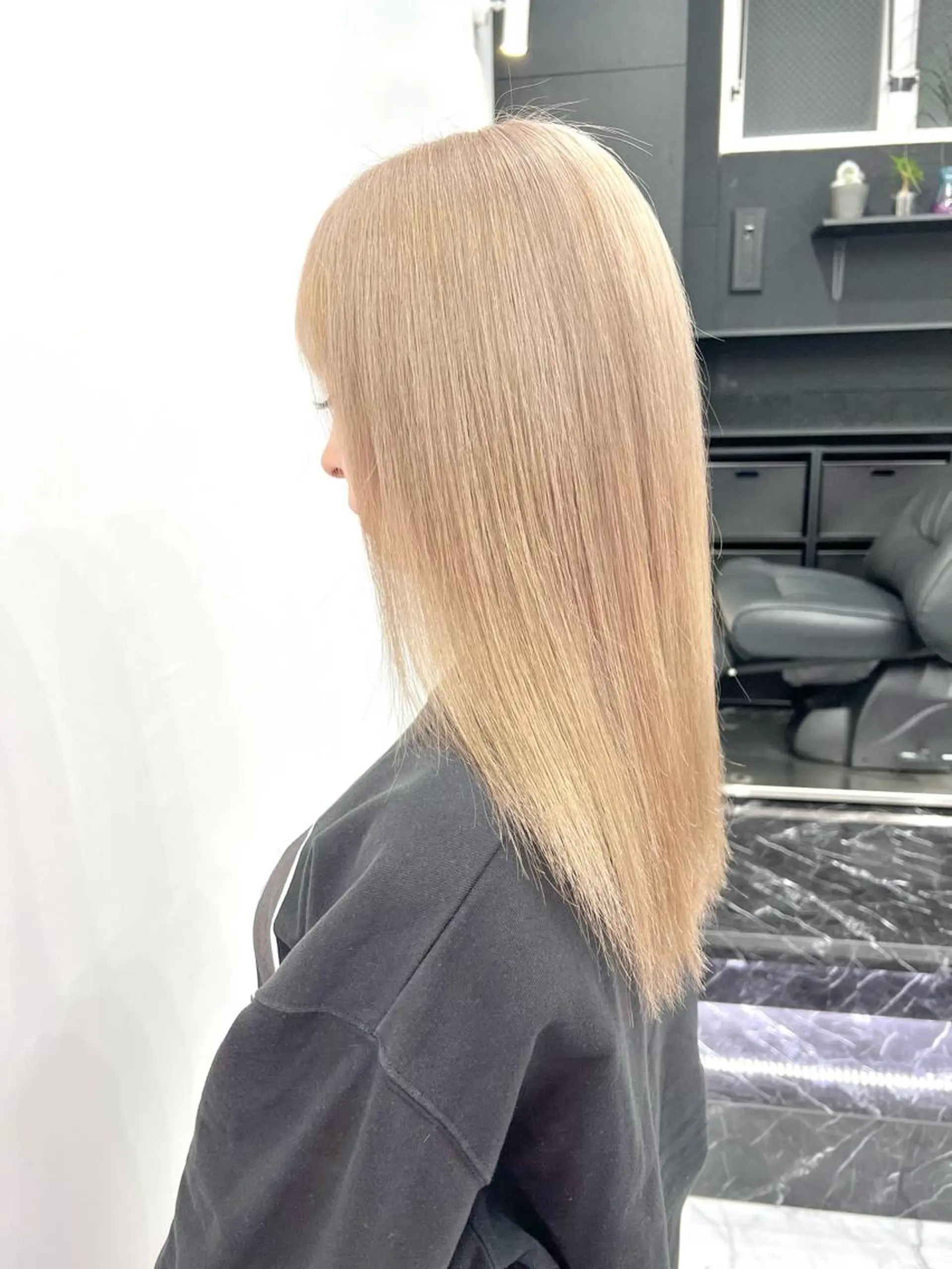 ミディアム カラー ブリーチ ハイトーンカラー ケアブリーチ×ハイト ーン専門/SHOTAのヘアスタイル