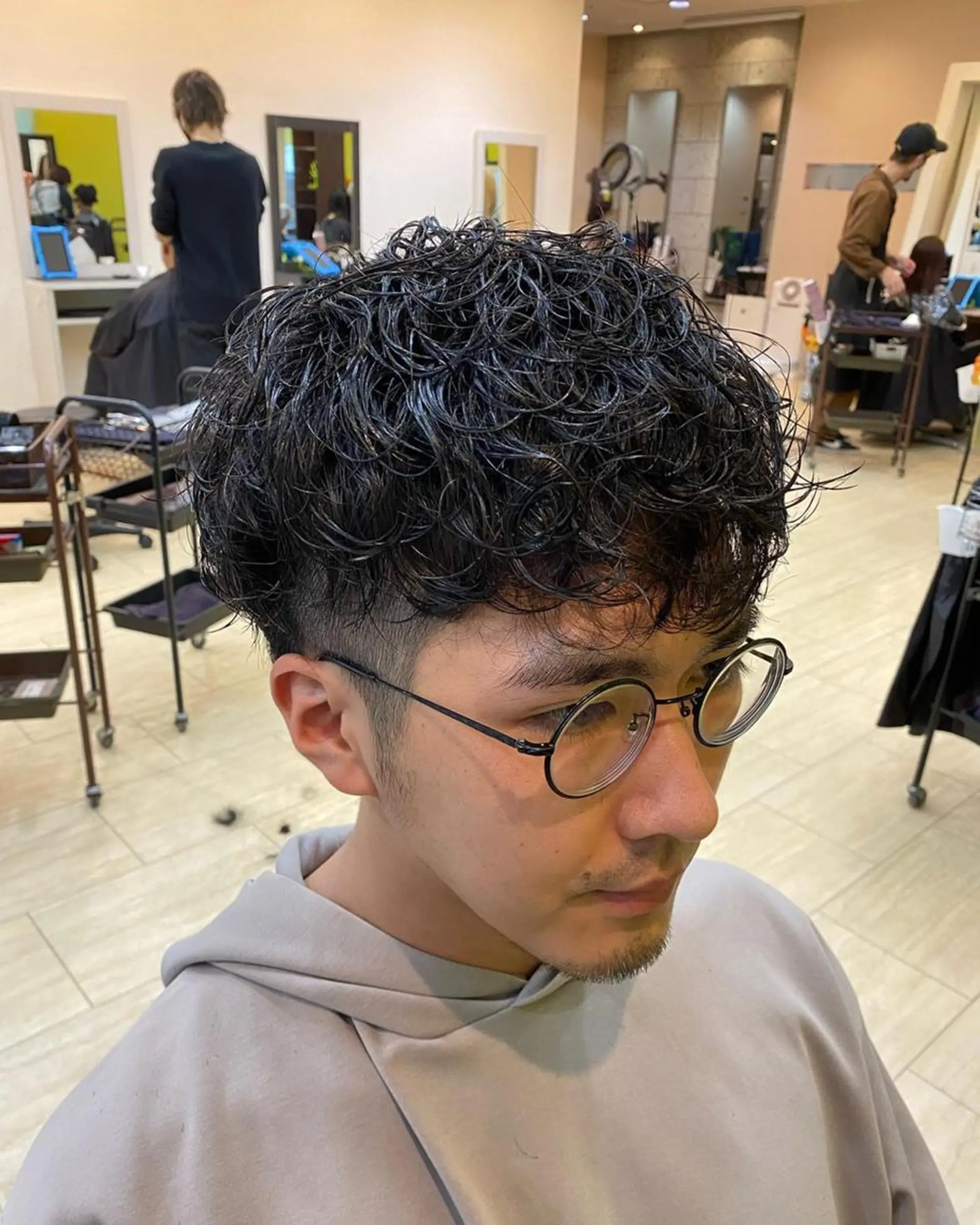 ミディアム カラー ミディアムパーマ 学生 🩷Eny terrace🩷のヘアスタイル