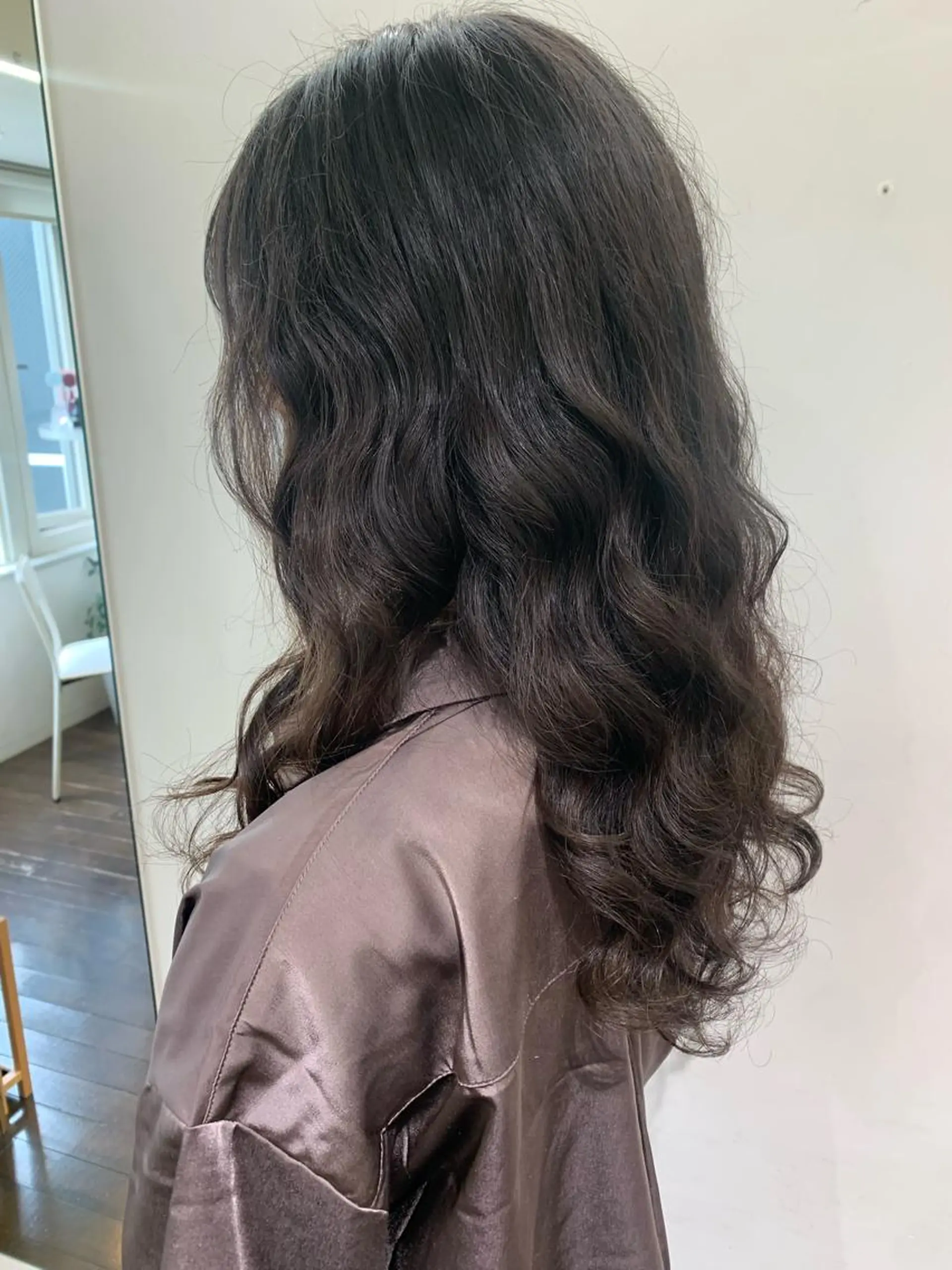 ロング パーマ GO TODAY シェアサロン 銀座Arc店所属・デジタルパーマ🫧 韓国風ヘア🫧サクラのヘアスタイル