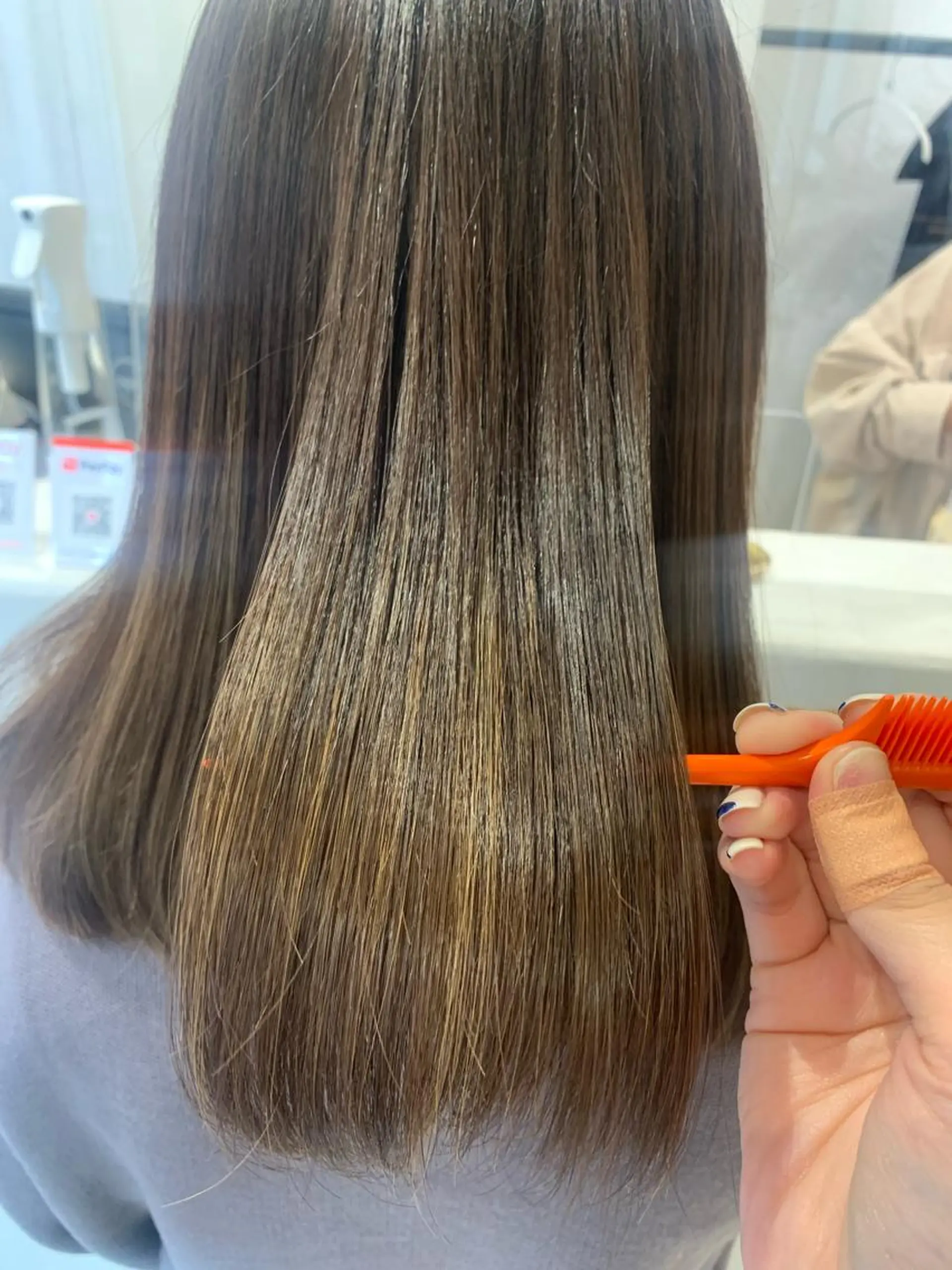 ミディアム カット 縮毛矯正 ボブ/美髪矯正 /佐藤　奈巳のヘアスタイル