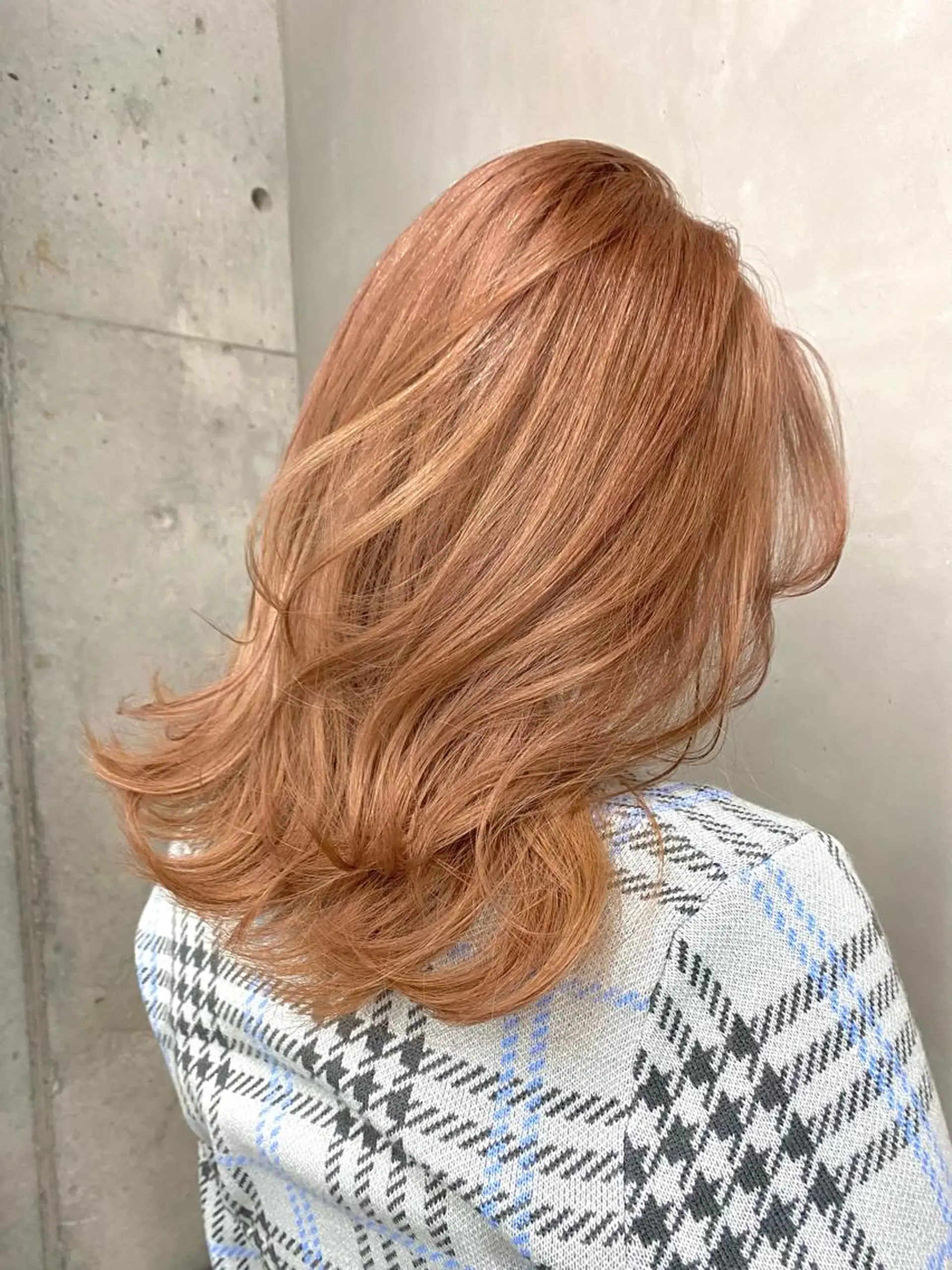 ミディアム カラー カット ヘアカラー レイヤー/柔色 カラー/SAkiのヘアスタイル